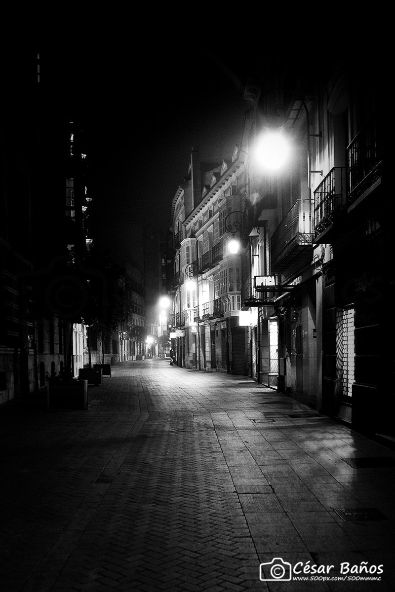 Nikon D610 + Sigma 24mm F2.8 Super Wide II Macro sample photo. Street in a winter night photography