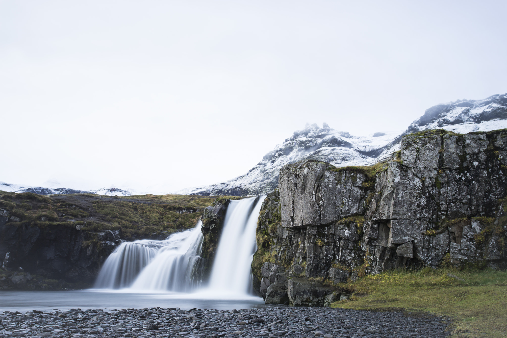 Sony a7 + Canon EF 17-40mm F4L USM sample photo. Kirkjufellsfoss photography