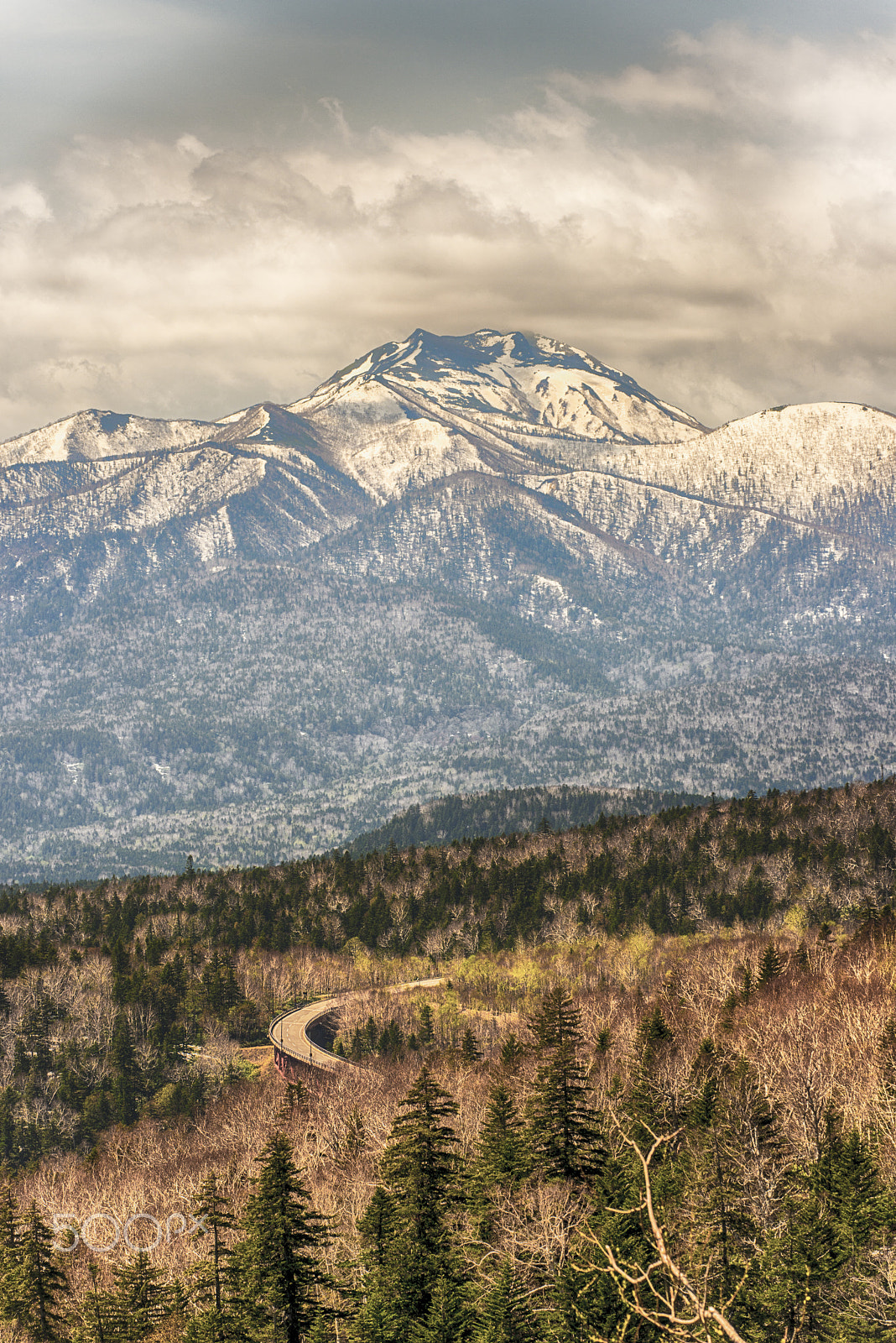 Sigma 150mm F2.8 EX DG Macro HSM sample photo. Early spring at mikuni pass photography