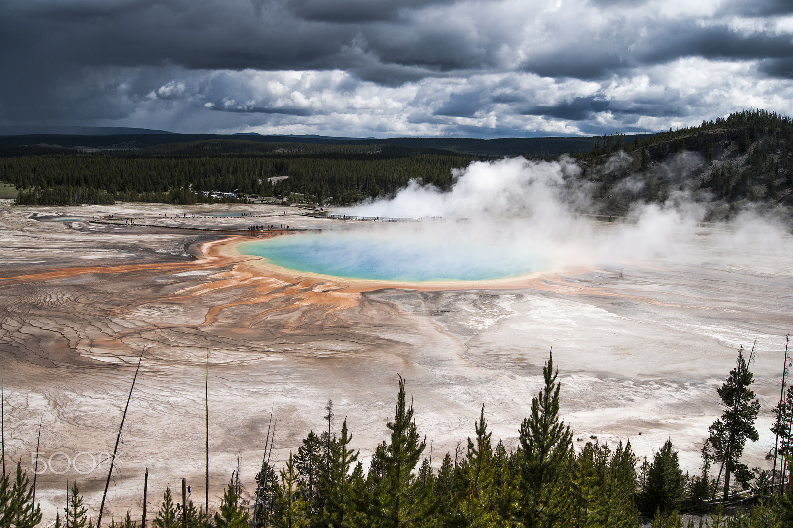 Sony Alpha DSLR-A700 + Sony DT 18-55mm F3.5-5.6 SAM sample photo. Grand prismatic spring photography