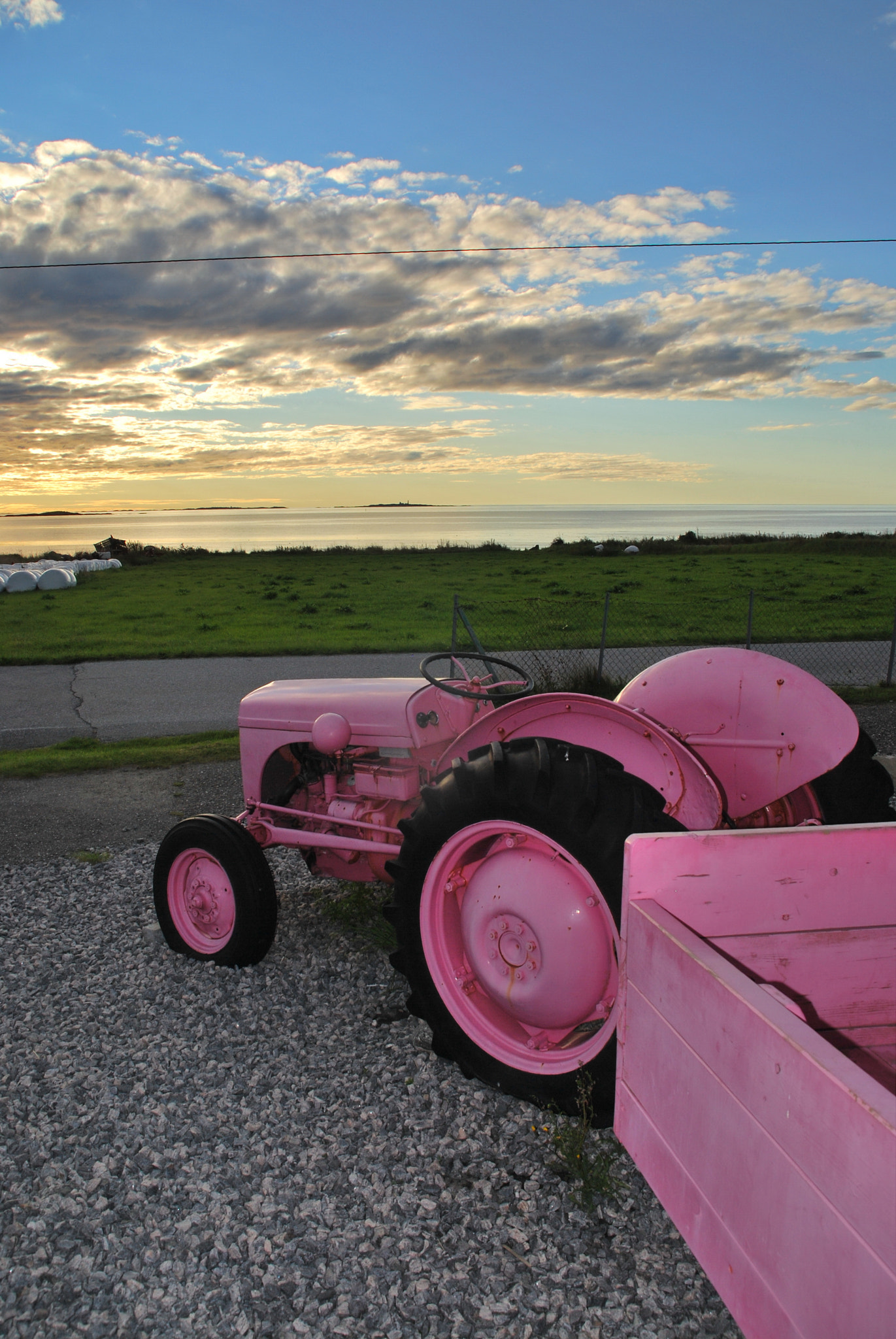 Nikon D60 + Sigma 18-200mm F3.5-6.3 DC sample photo. Pink tractor photography