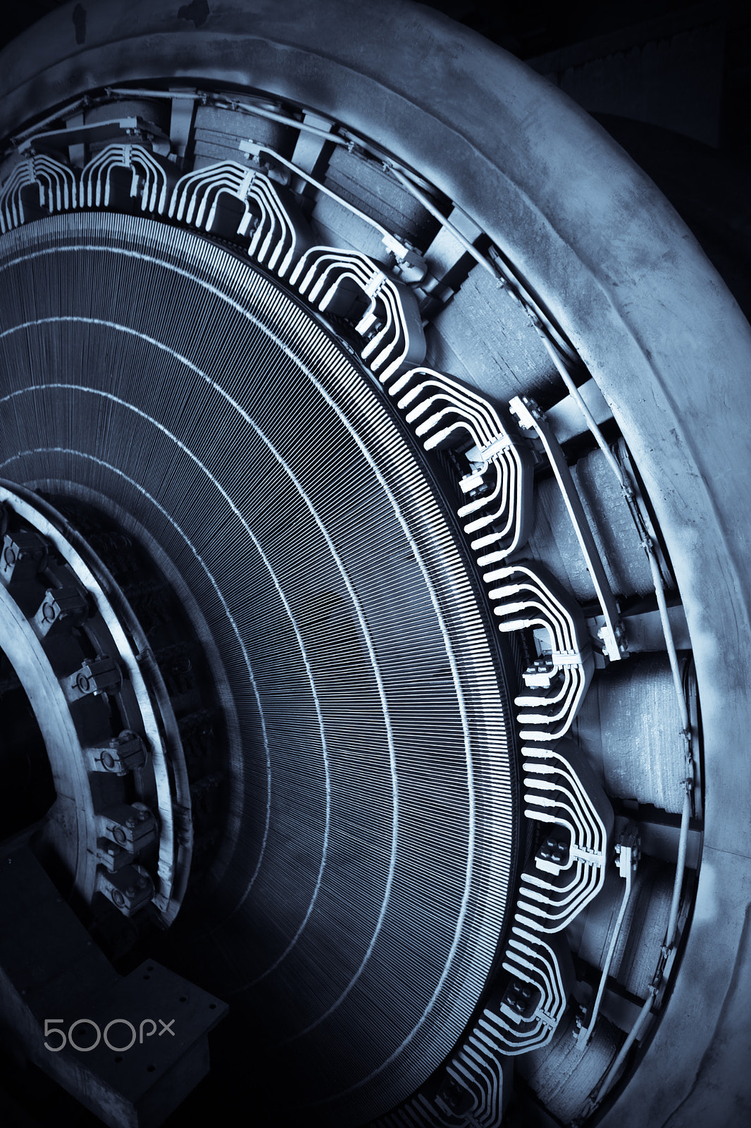 Canon EF 20-35mm f/2.8L sample photo. Stator in an electric motor photography