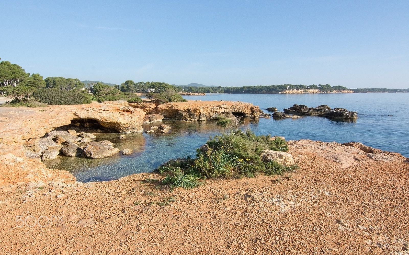AF Zoom-Nikkor 28-100mm f/3.5-5.6G sample photo. Ibiza natural rock and ocean landscape photography