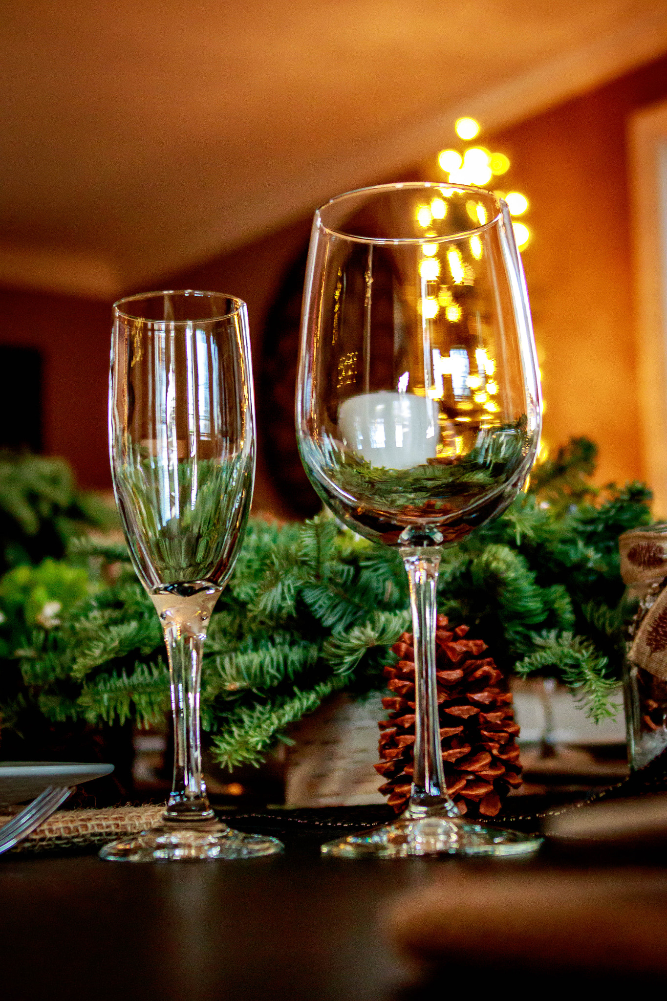 Canon EF 28-300mm F3.5-5.6L IS USM sample photo. Wine at christmas dinner photography