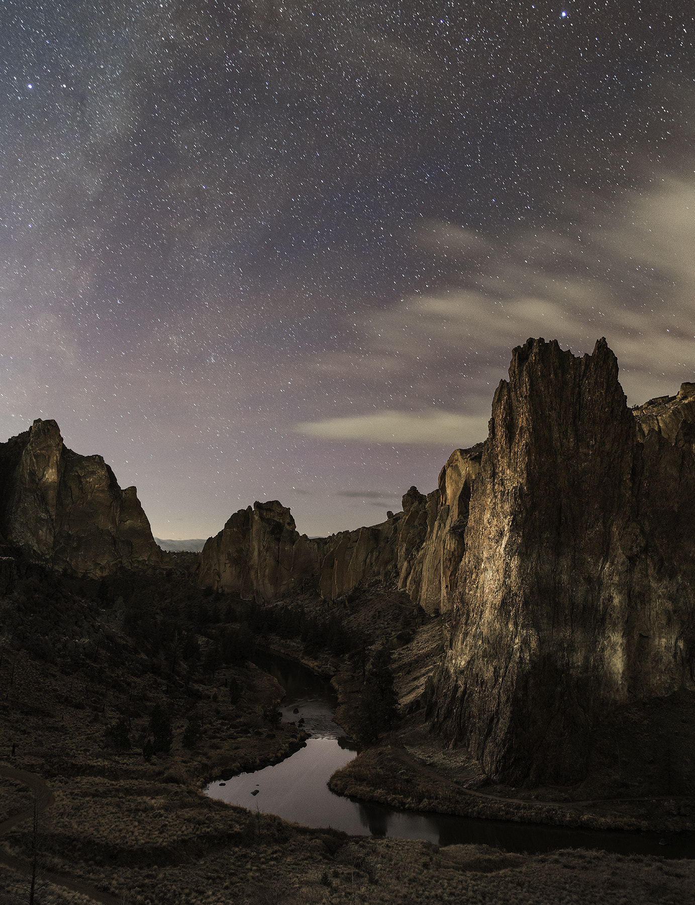 Pentax 645Z sample photo. Milky way and smith rock photography