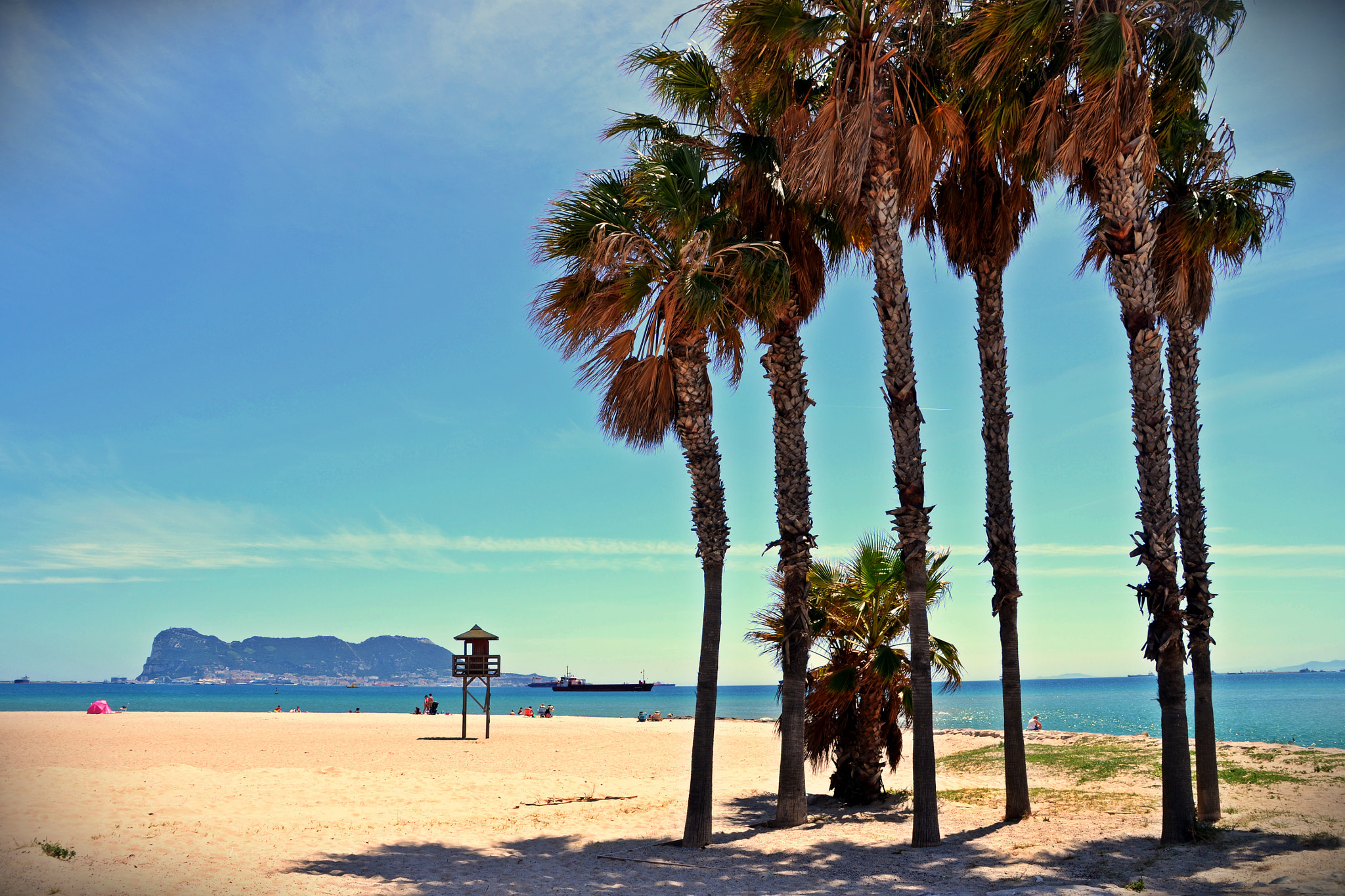 Nikon D3100 + Sigma 18-200mm F3.5-6.3 DC sample photo. Gibraltar and the bay photography