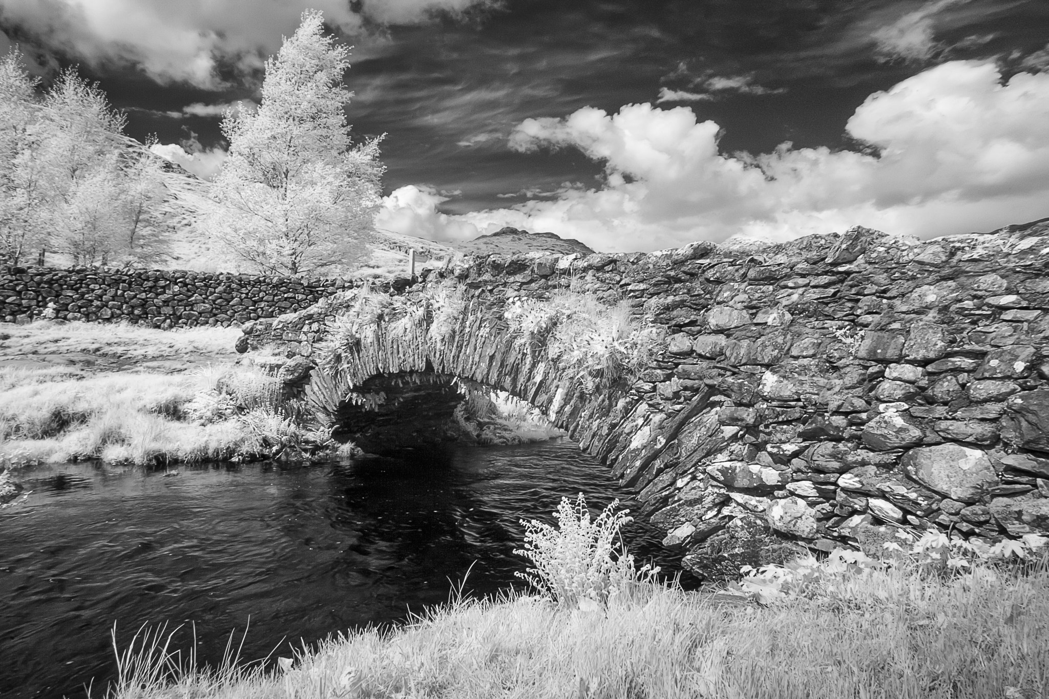 Canon EOS-1D Mark II sample photo. Pack horse bridge at watendlath photography