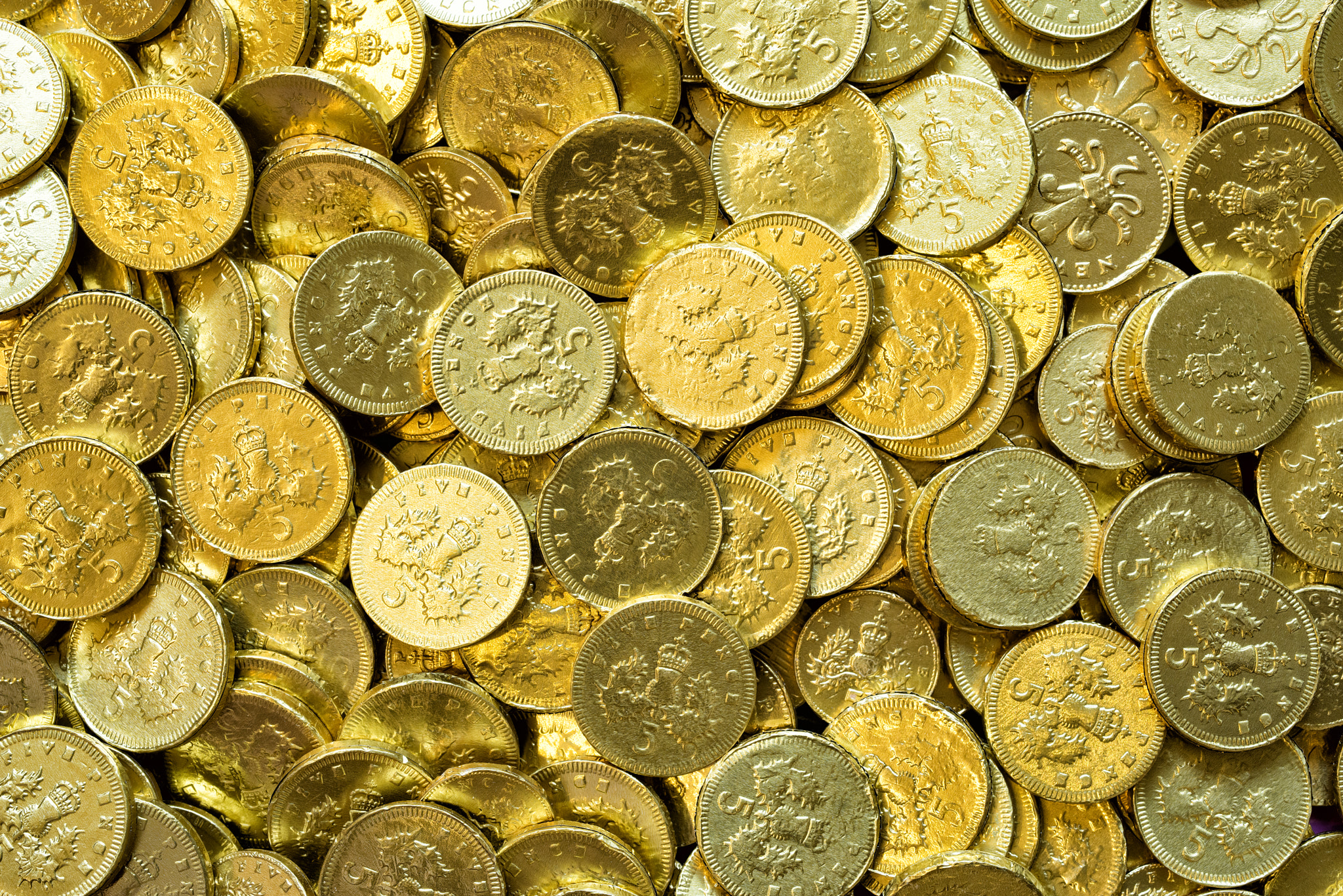 50mm F2 sample photo. Chocolate coins photography