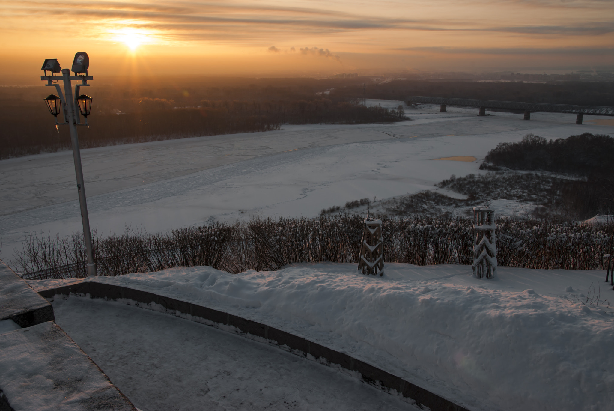 Sigma 17-50mm F2.8 EX DC OS HSM sample photo. Winter on river photography