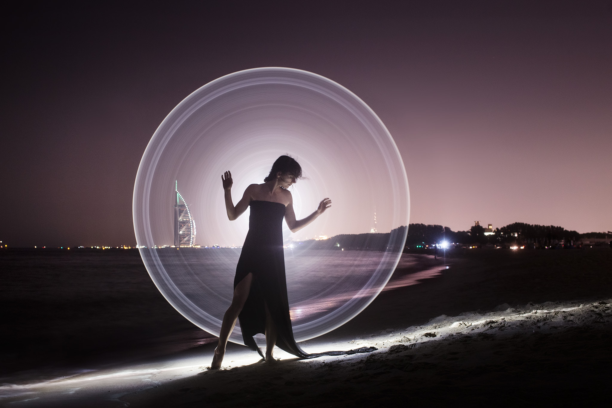 Canon EOS 6D + ZEISS Distagon T* 35mm F2 sample photo. Light-painting in dubai photography