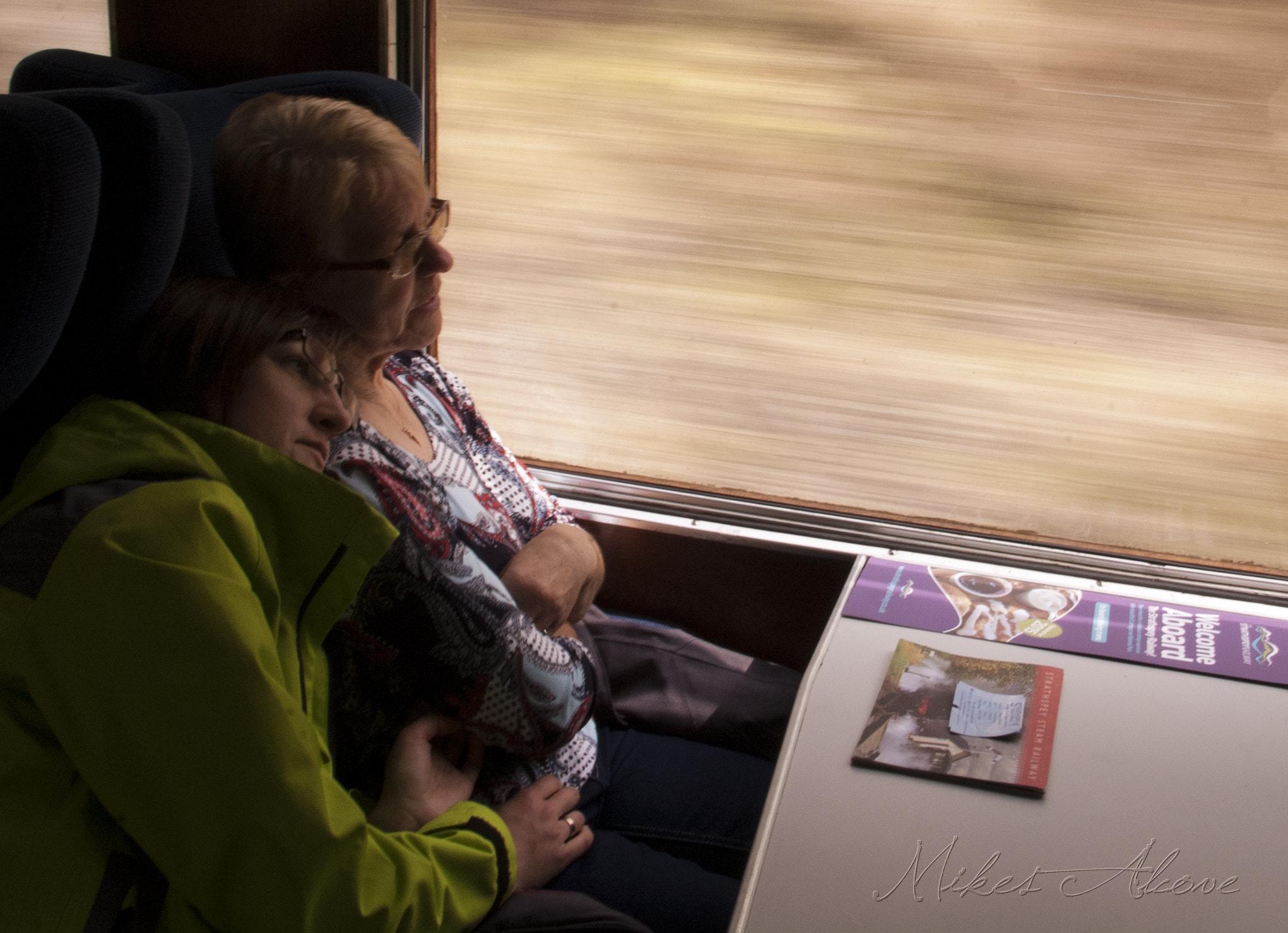 Pentax K110D sample photo. Train ride photography