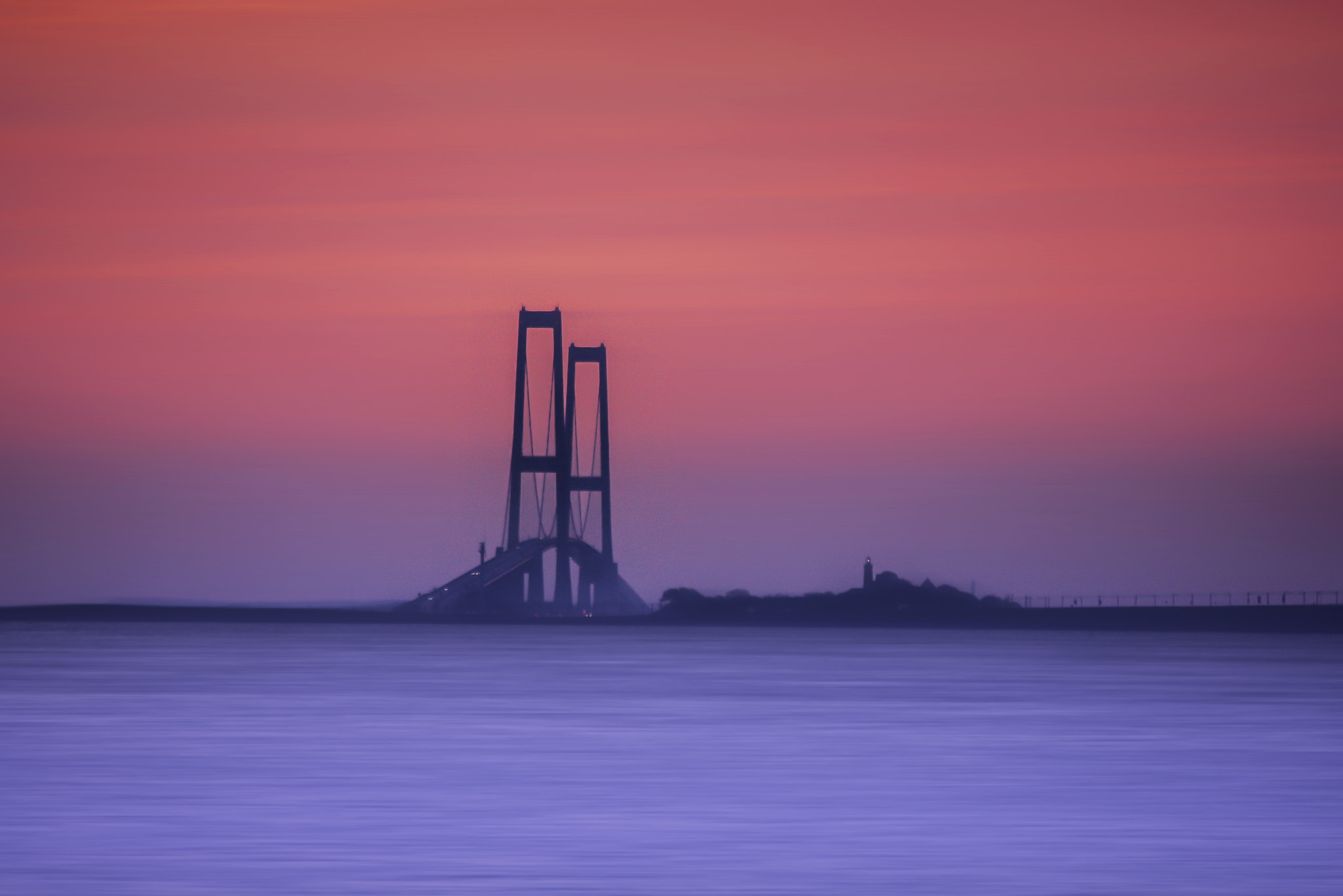 Canon EF 70-300mm F4-5.6 IS USM sample photo. Storbæltsbro photography