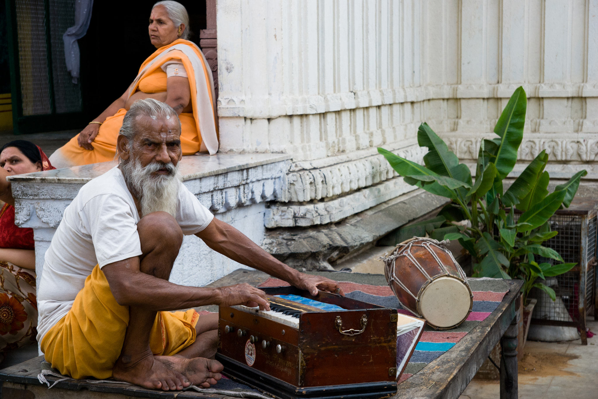 Nikon D60 sample photo. Harmonium man photography
