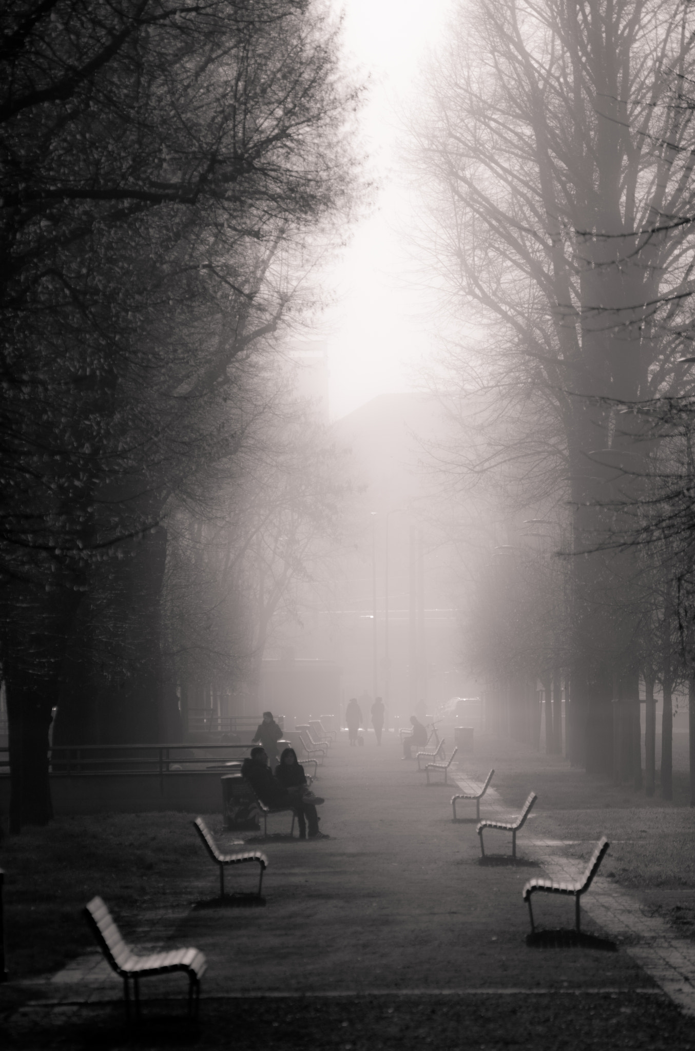 Nikon D7100 + AF Nikkor 70-210mm f/4-5.6 sample photo. Winter in milan photography