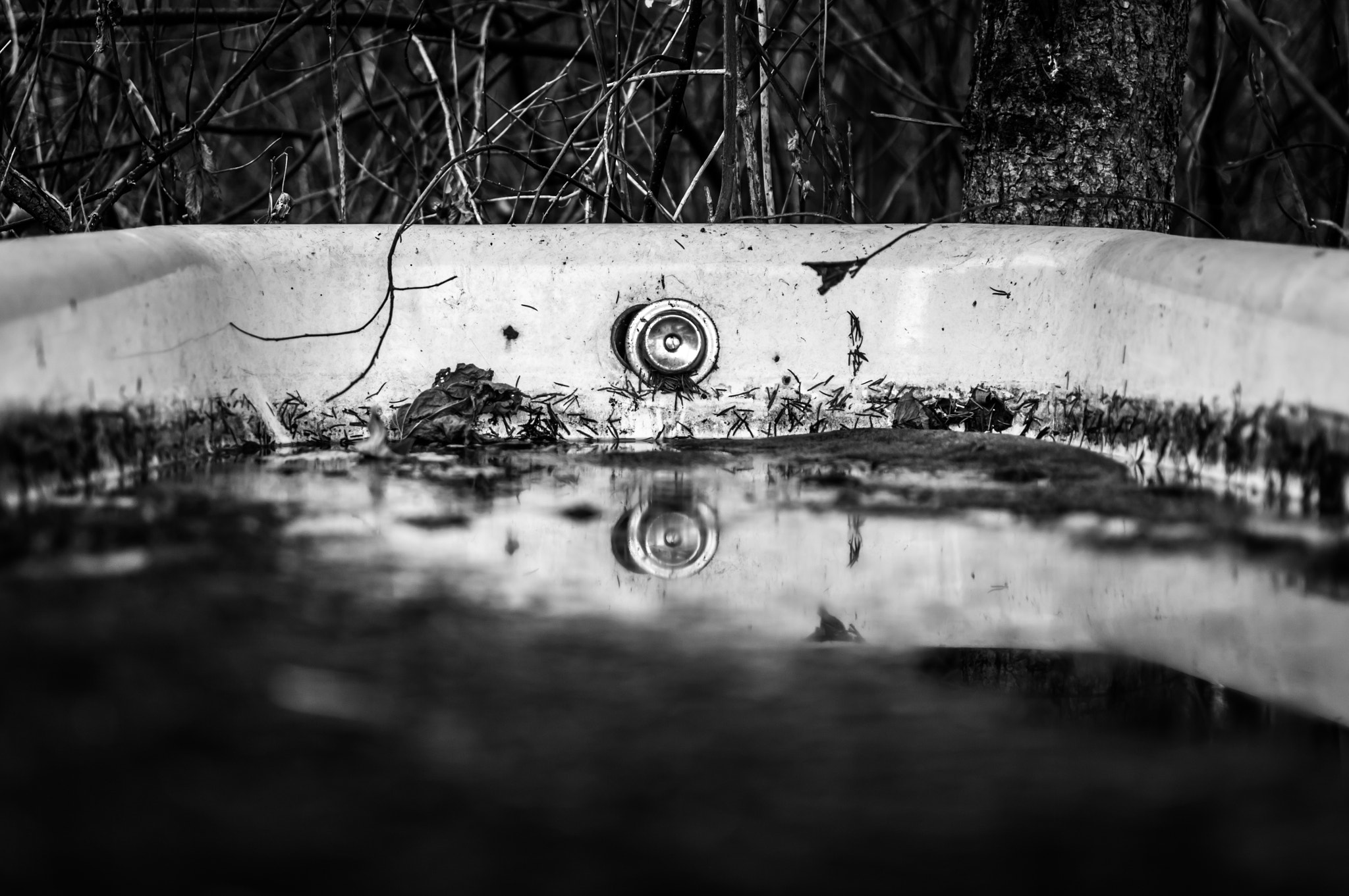 Pentax K20D + Pentax smc DA 35mm F2.4 AL sample photo. Bathtub on a meadow photography