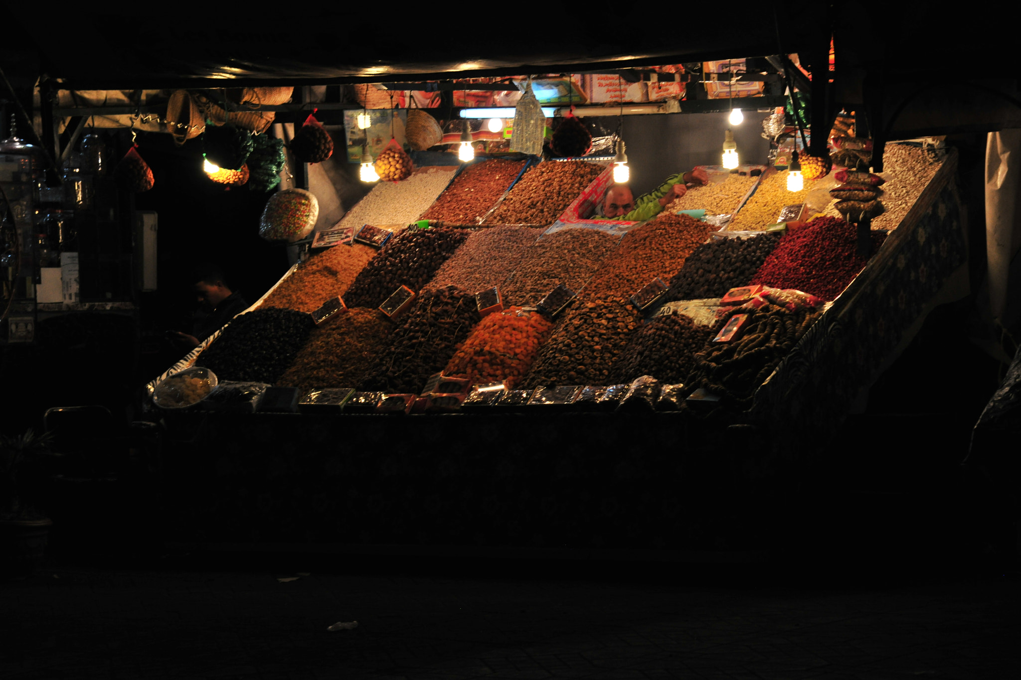 Nikon D3X sample photo. Market stall marrakech photography