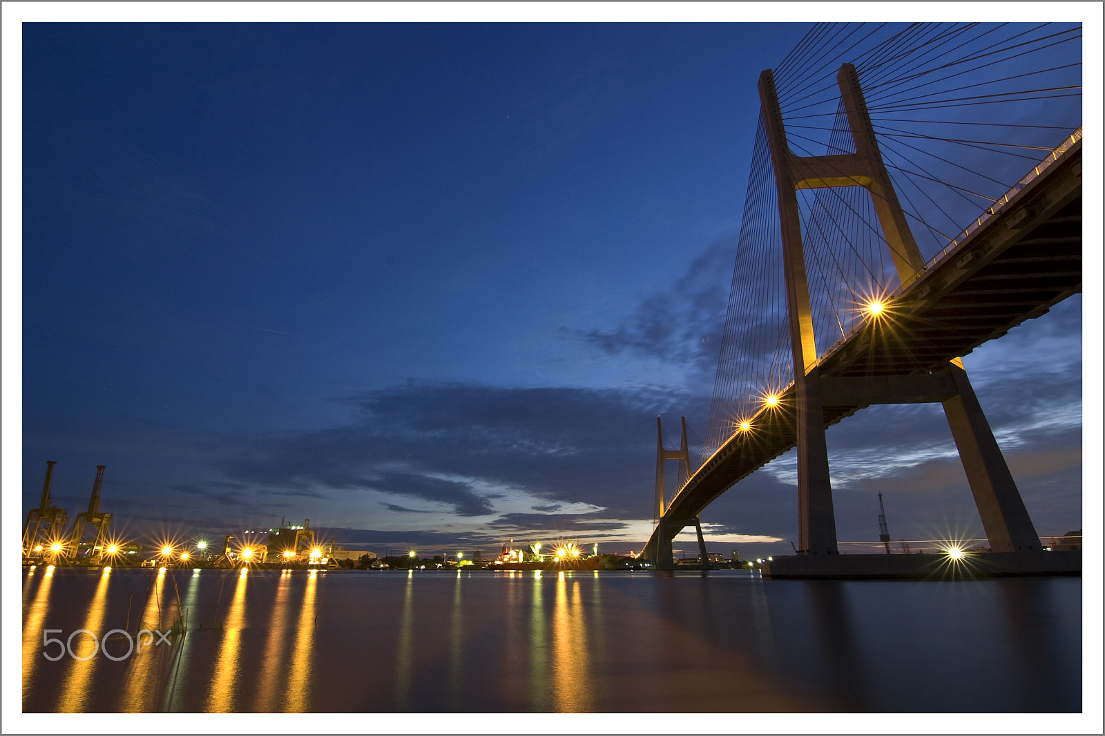 Nikon D2Hs sample photo. Phu my bridge - ho chi minh city photography