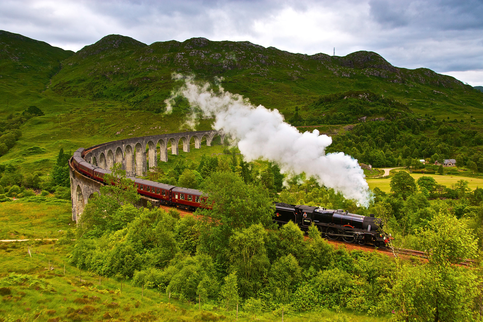 Canon EOS-1D Mark II N sample photo. Glenfinnan viaduct photography