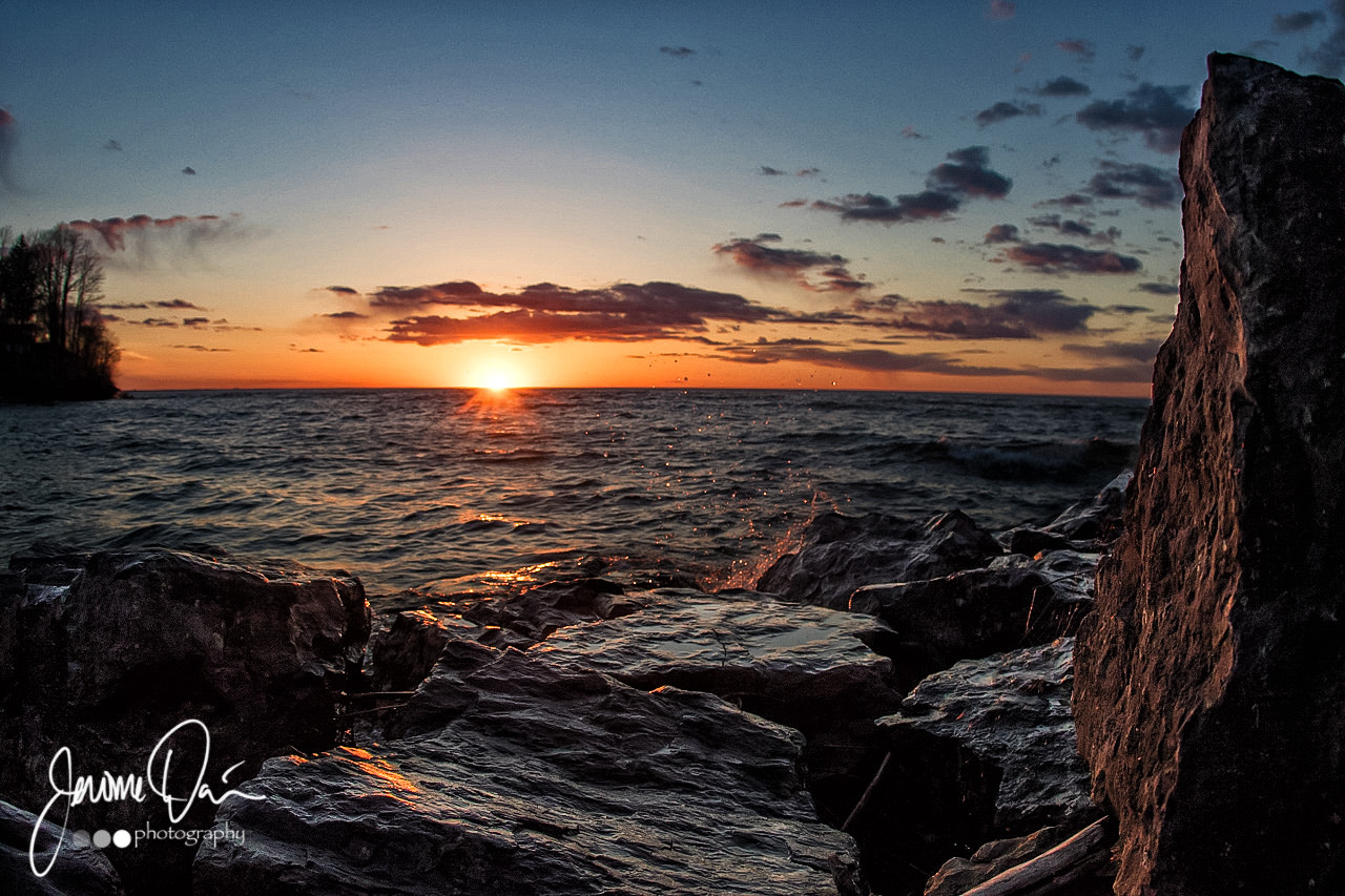Canon EOS 7D Mark II + Canon EF 15mm F2.8 Fisheye sample photo. Webster park sunset photography