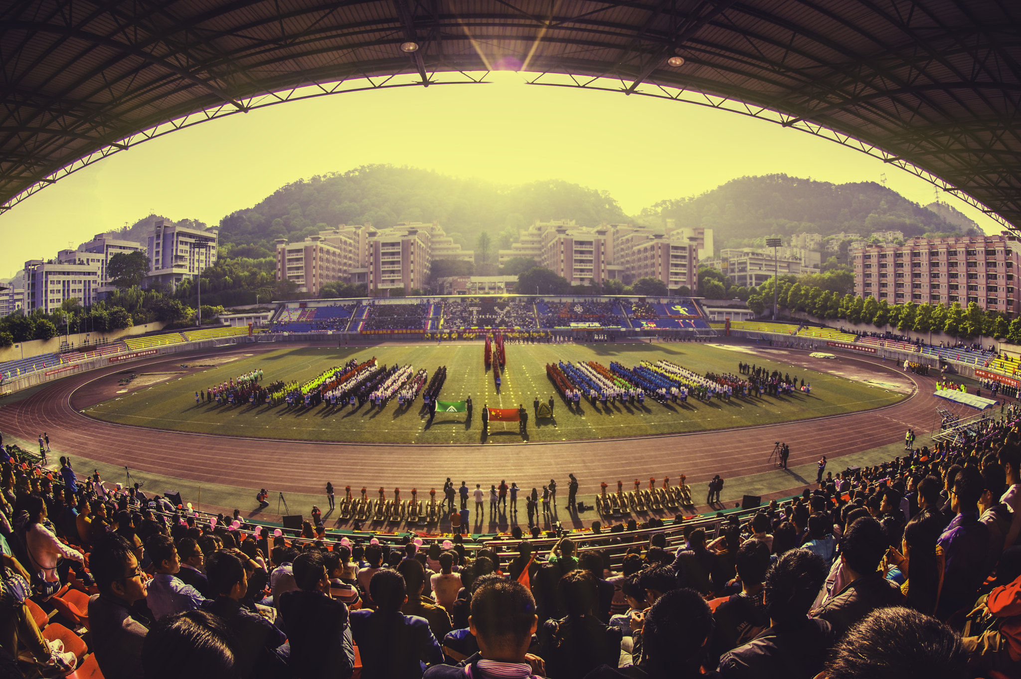 Pentax K-3 + Pentax smc DA 10-17mm F3.5-4.5 ED (IF) Fisheye sample photo. Opening ceremony photography