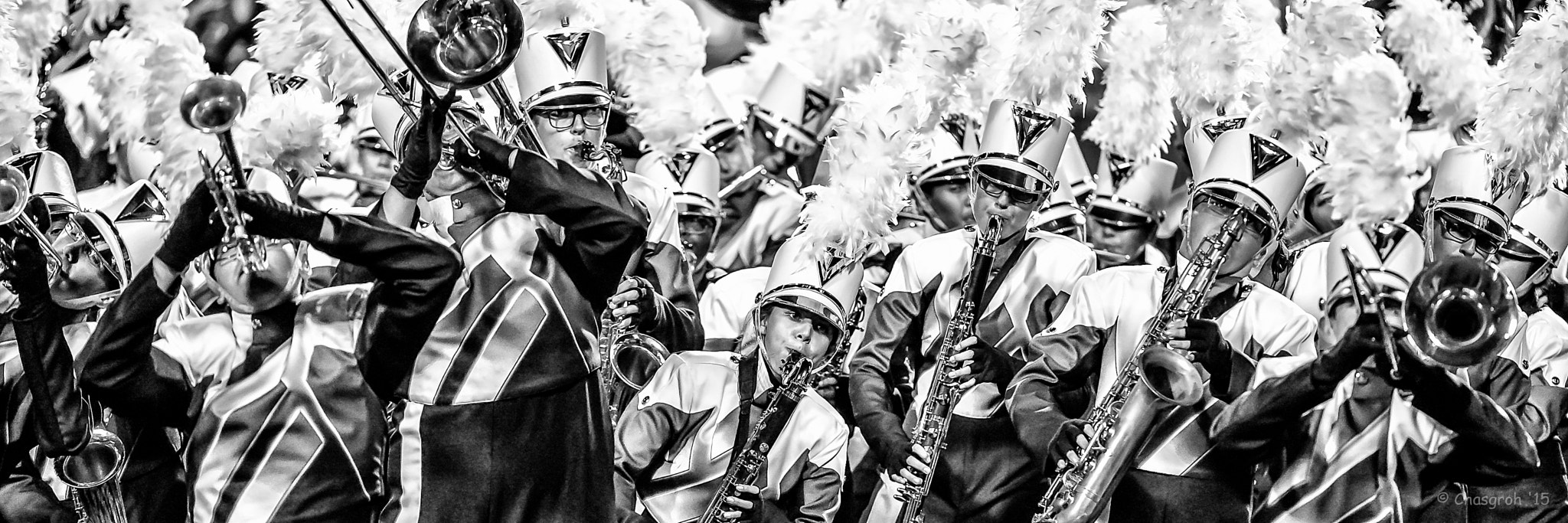 Nikon AF-S Nikkor 200-400mm F4G ED-IF VR sample photo. Marching band on steroids photography