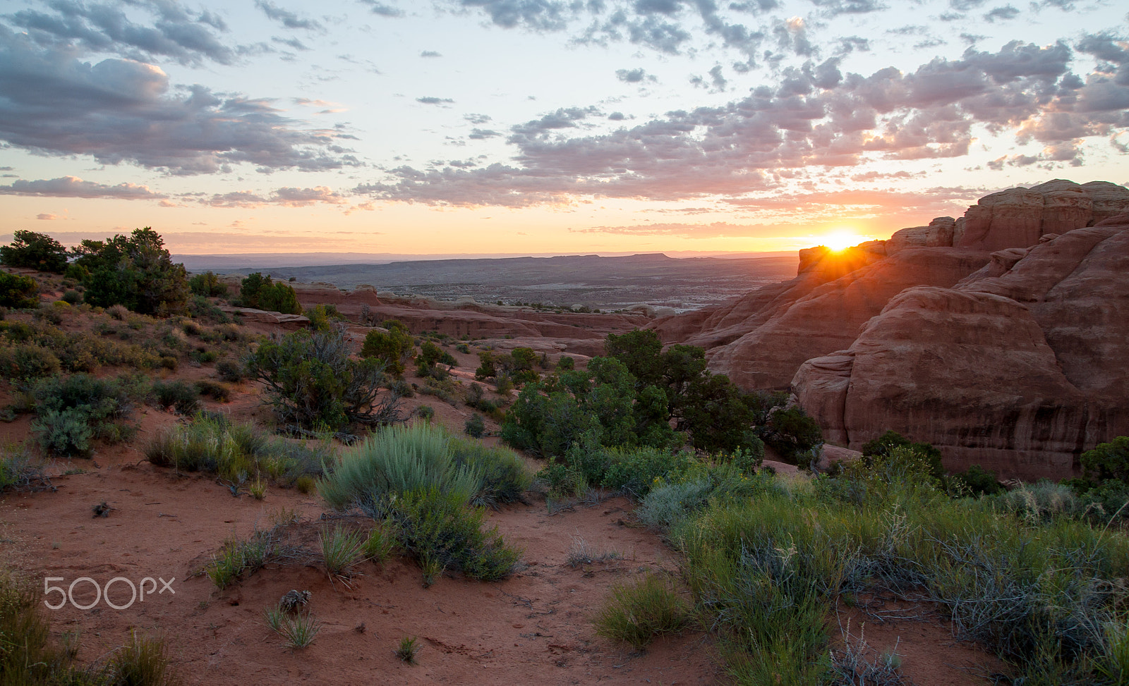 Sony Alpha DSLR-A700 sample photo. Sunrise in arches np photography