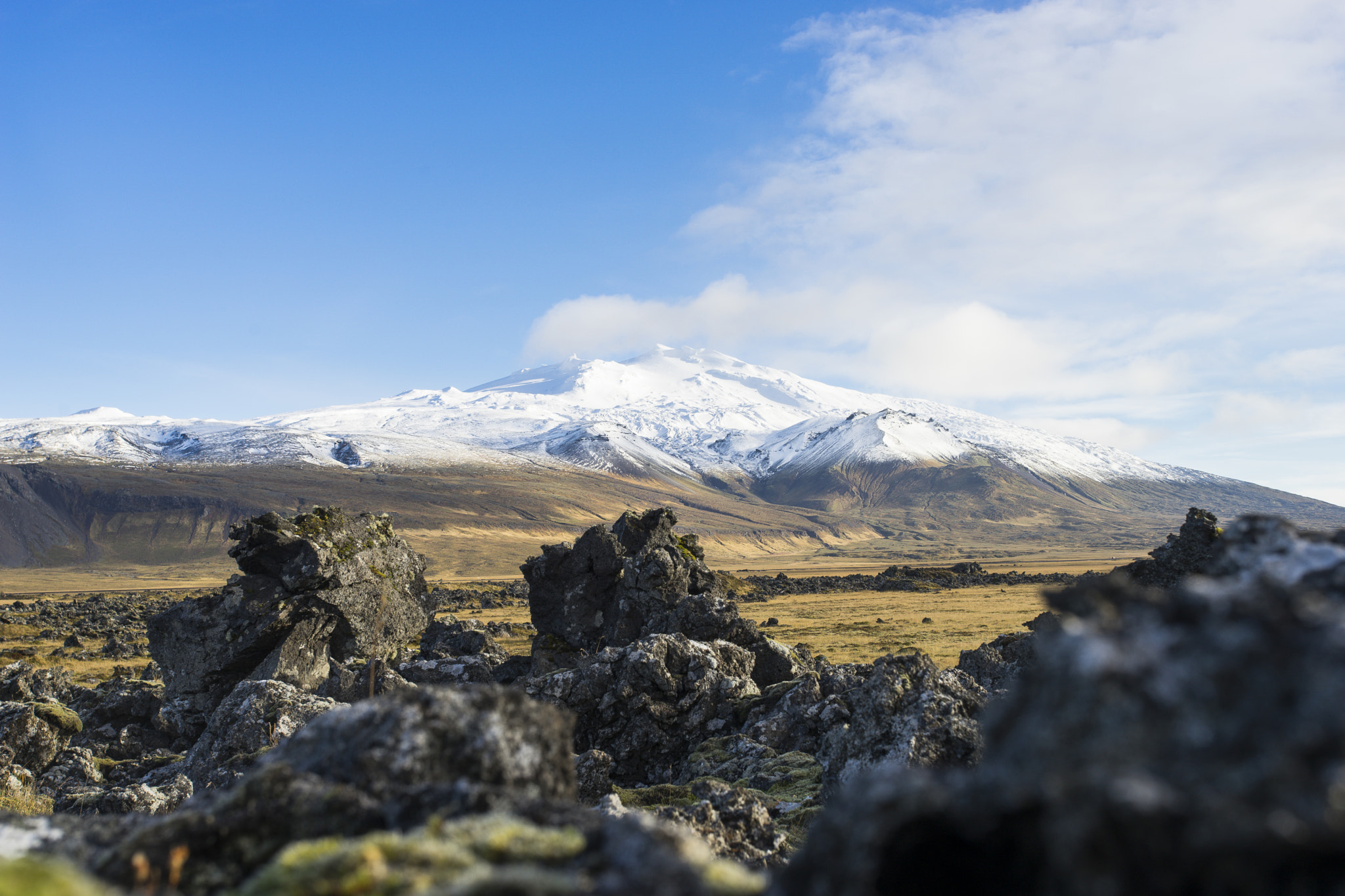 Sony a7 + Canon EF 17-40mm F4L USM sample photo. Snæfellsjökull photography