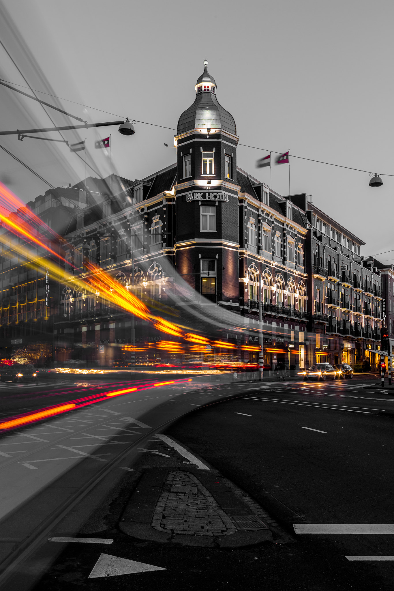 Sony a7R + Canon EF 24-105mm F4L IS USM sample photo. Streets of amsterdam at night photography