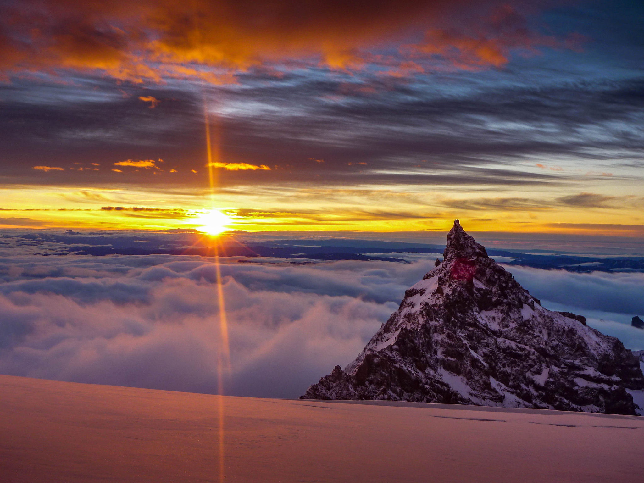 Panasonic DMC-TS2 sample photo. Ingrahm flats sunrise photography