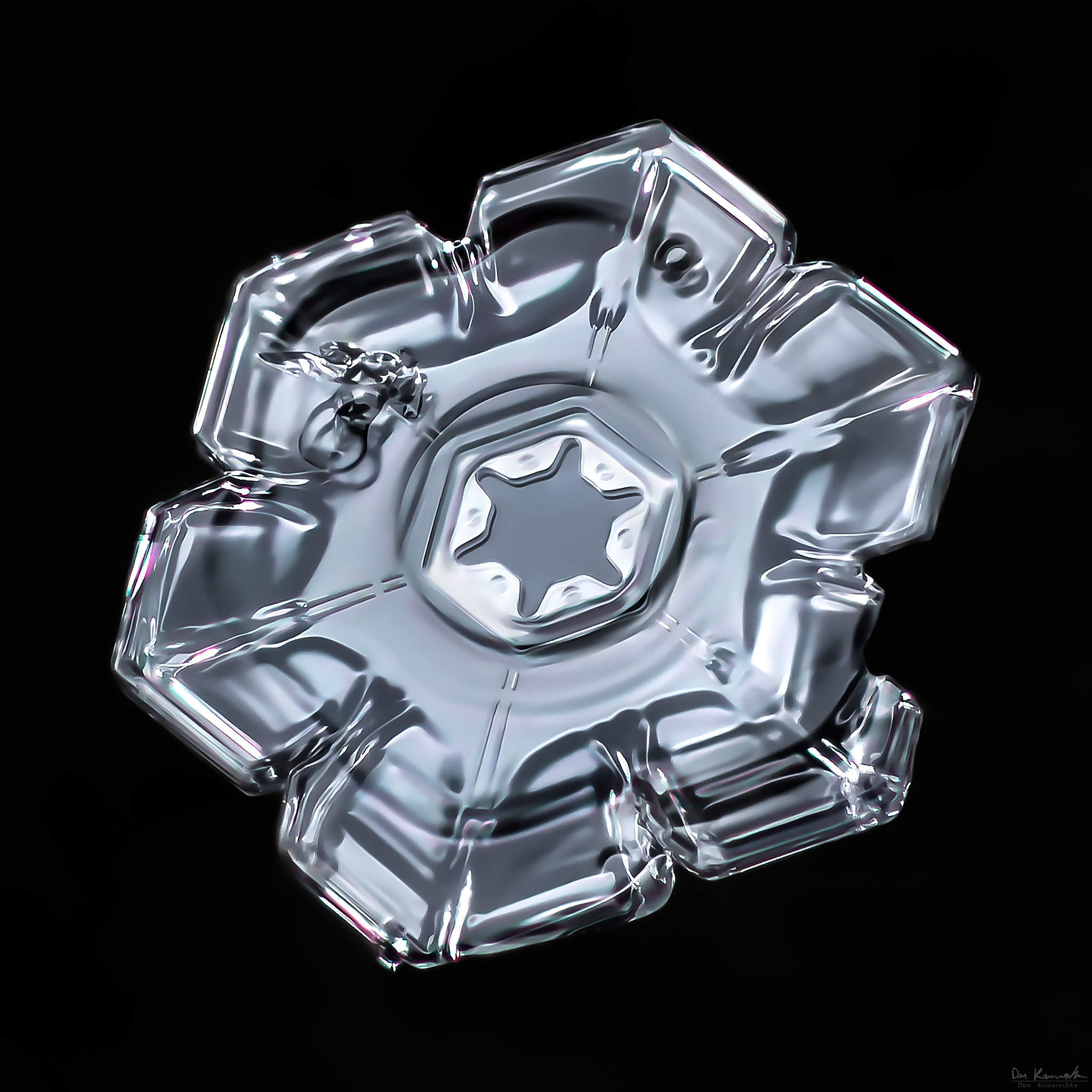 Canon MP-E 65mm F2.5 1-5x Macro Photo sample photo. Snowflake-a-day #31 photography