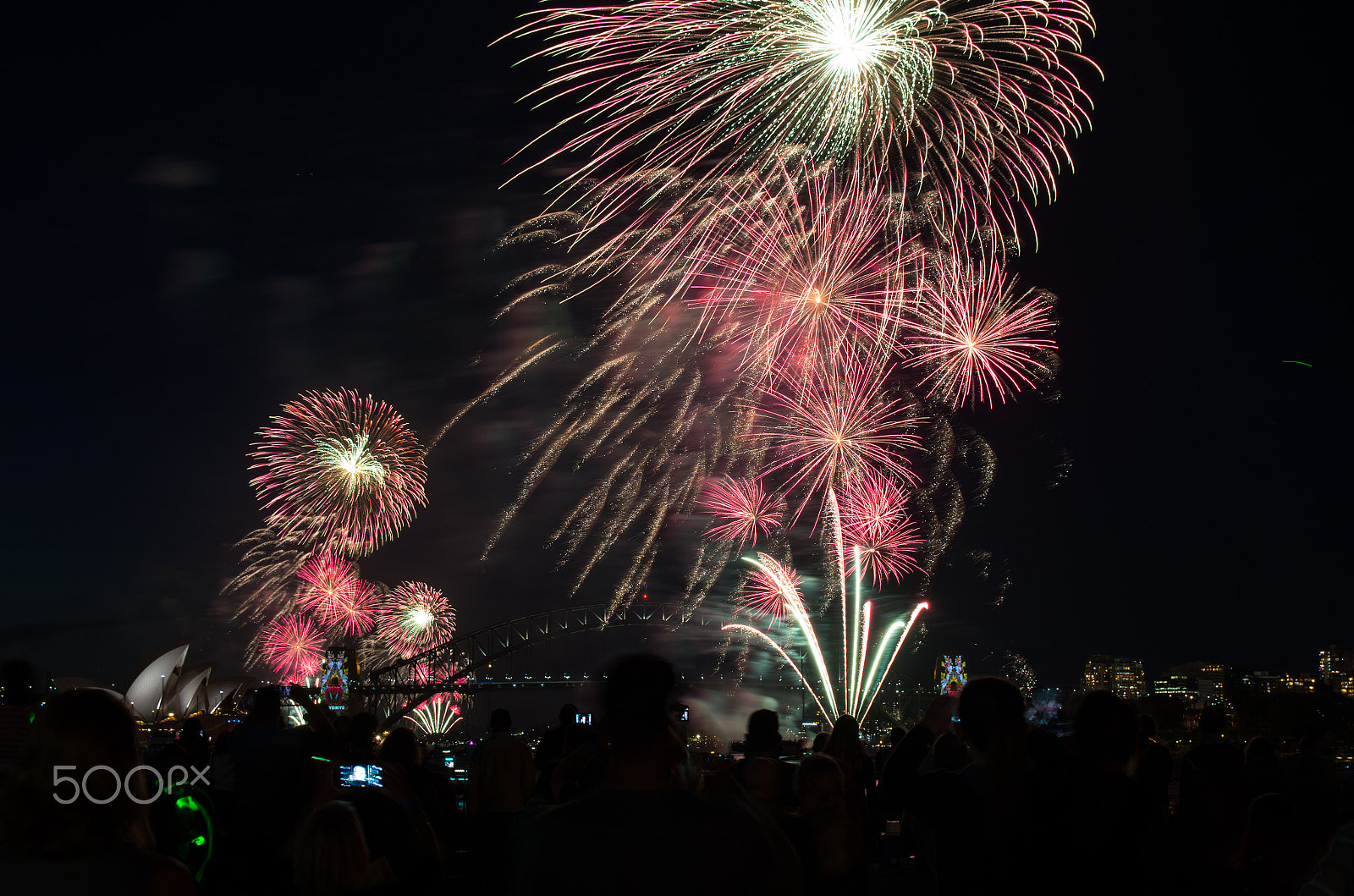 Sigma 17-50mm F2.8 EX DC HSM sample photo. New years eve fireworks sydney harbour bridge photography