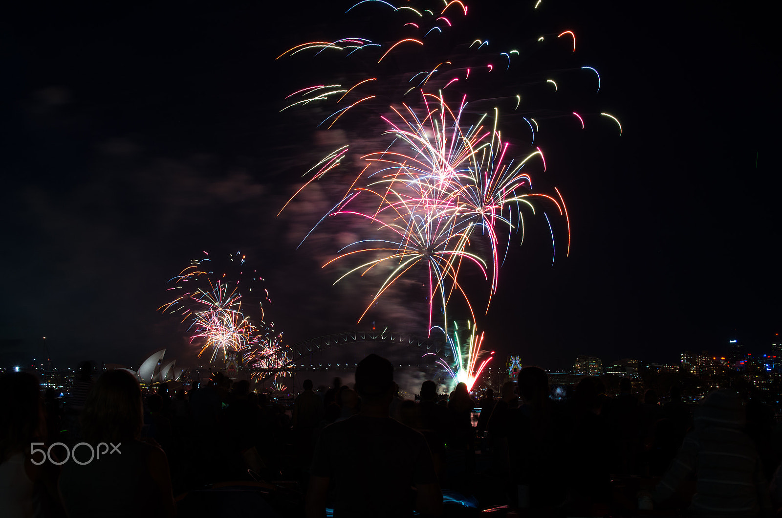 Sigma 17-50mm F2.8 EX DC HSM sample photo. New years eve fireworks sydney harbour bridge photography