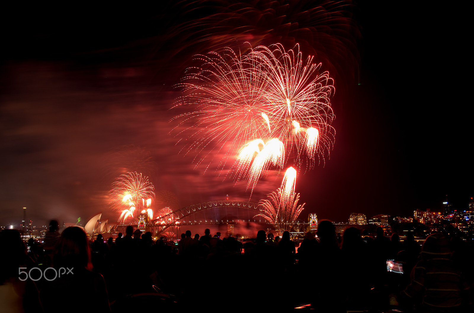 Sigma 17-50mm F2.8 EX DC HSM sample photo. New years eve fireworks sydney harbour bridge photography