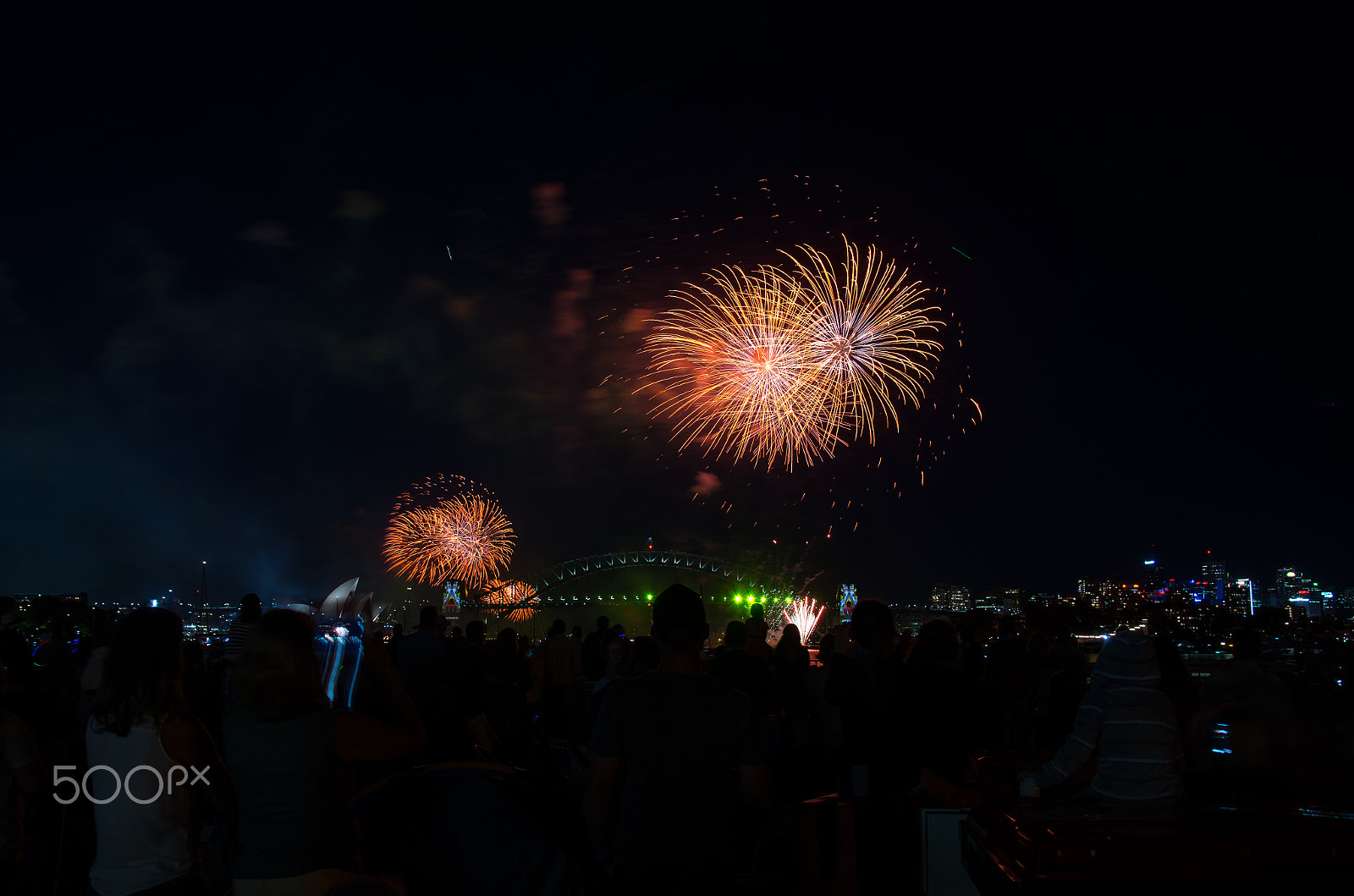 Sigma 17-50mm F2.8 EX DC HSM sample photo. New years eve fireworks sydney harbour bridge photography