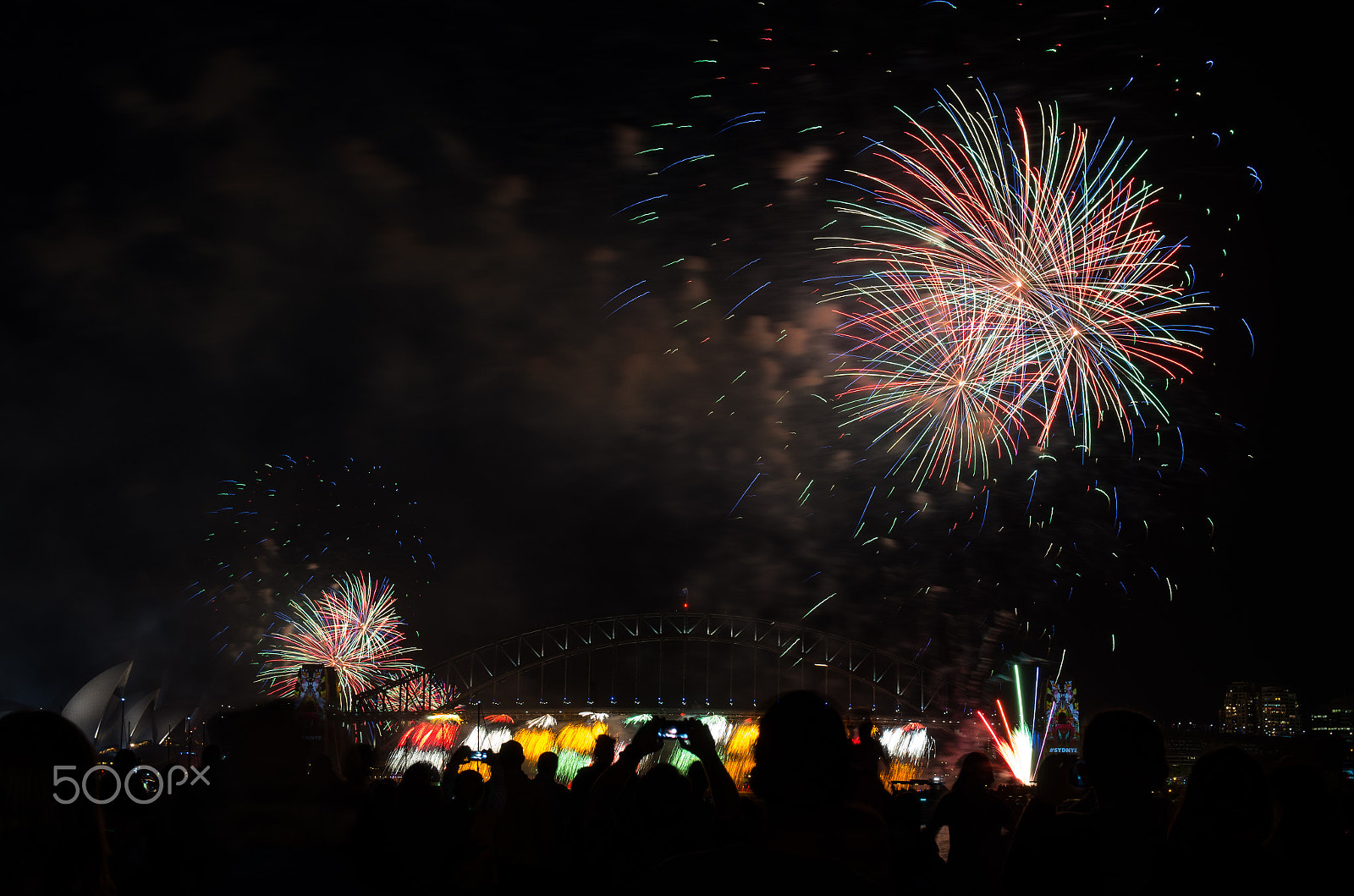 Sigma 17-50mm F2.8 EX DC HSM sample photo. New years eve fireworks sydney harbour bridge photography