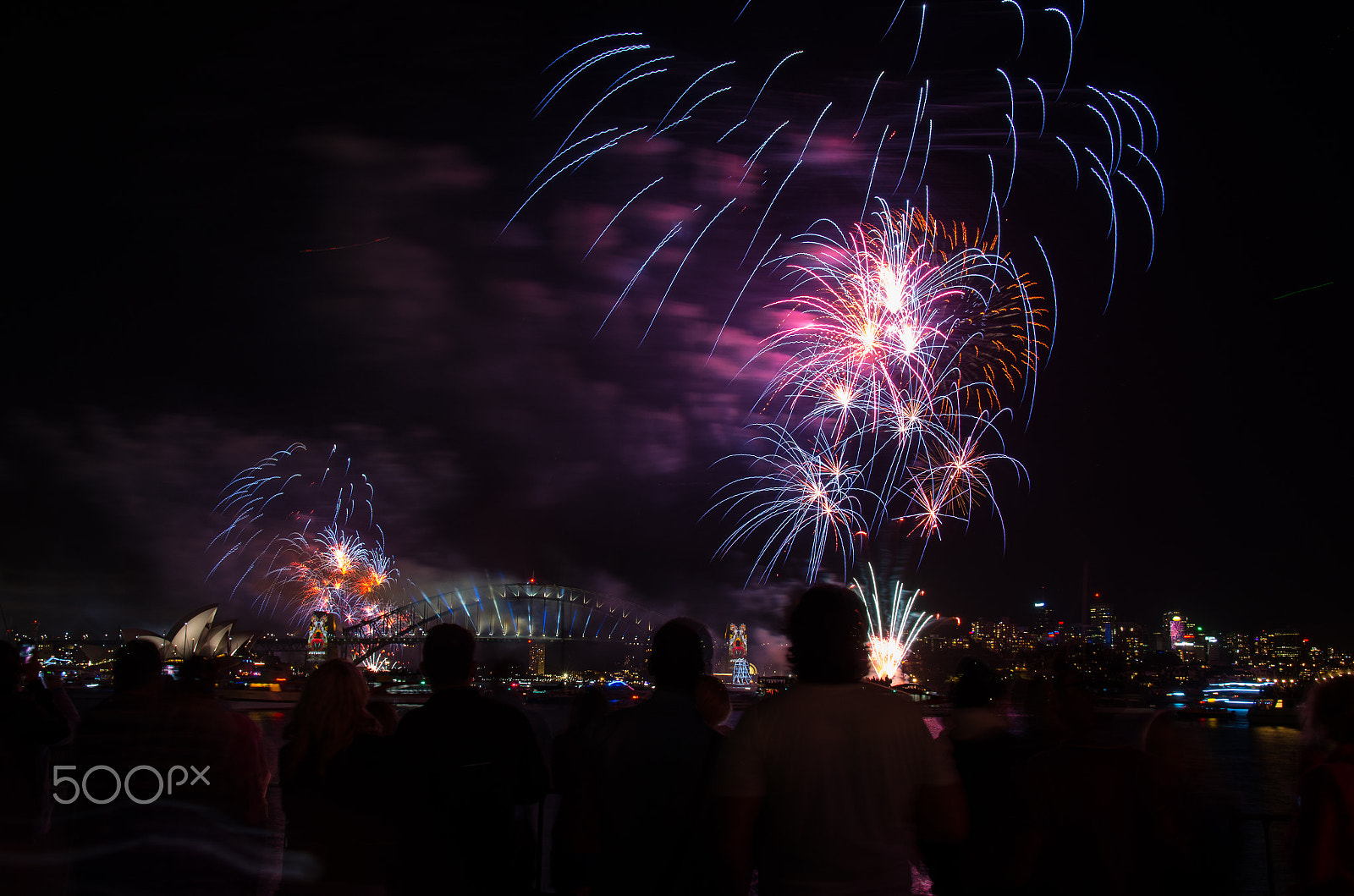 Sigma 17-50mm F2.8 EX DC HSM sample photo. New years eve fireworks sydney harbour bridge photography