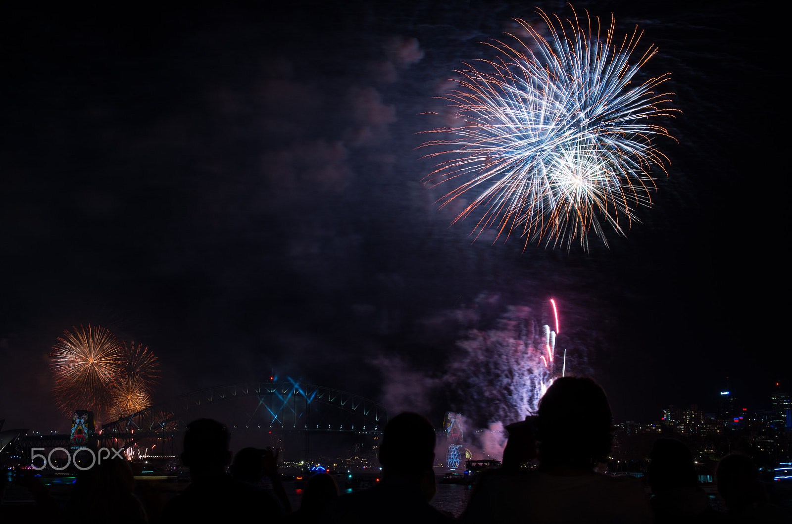 Sigma 17-50mm F2.8 EX DC HSM sample photo. New years eve fireworks sydney harbour bridge photography