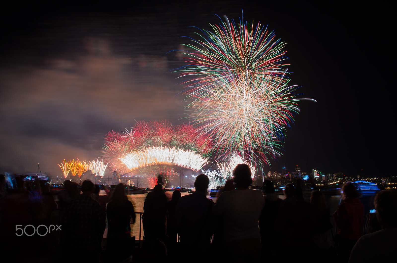 Sigma 17-50mm F2.8 EX DC HSM sample photo. New years eve fireworks sydney harbour bridge photography