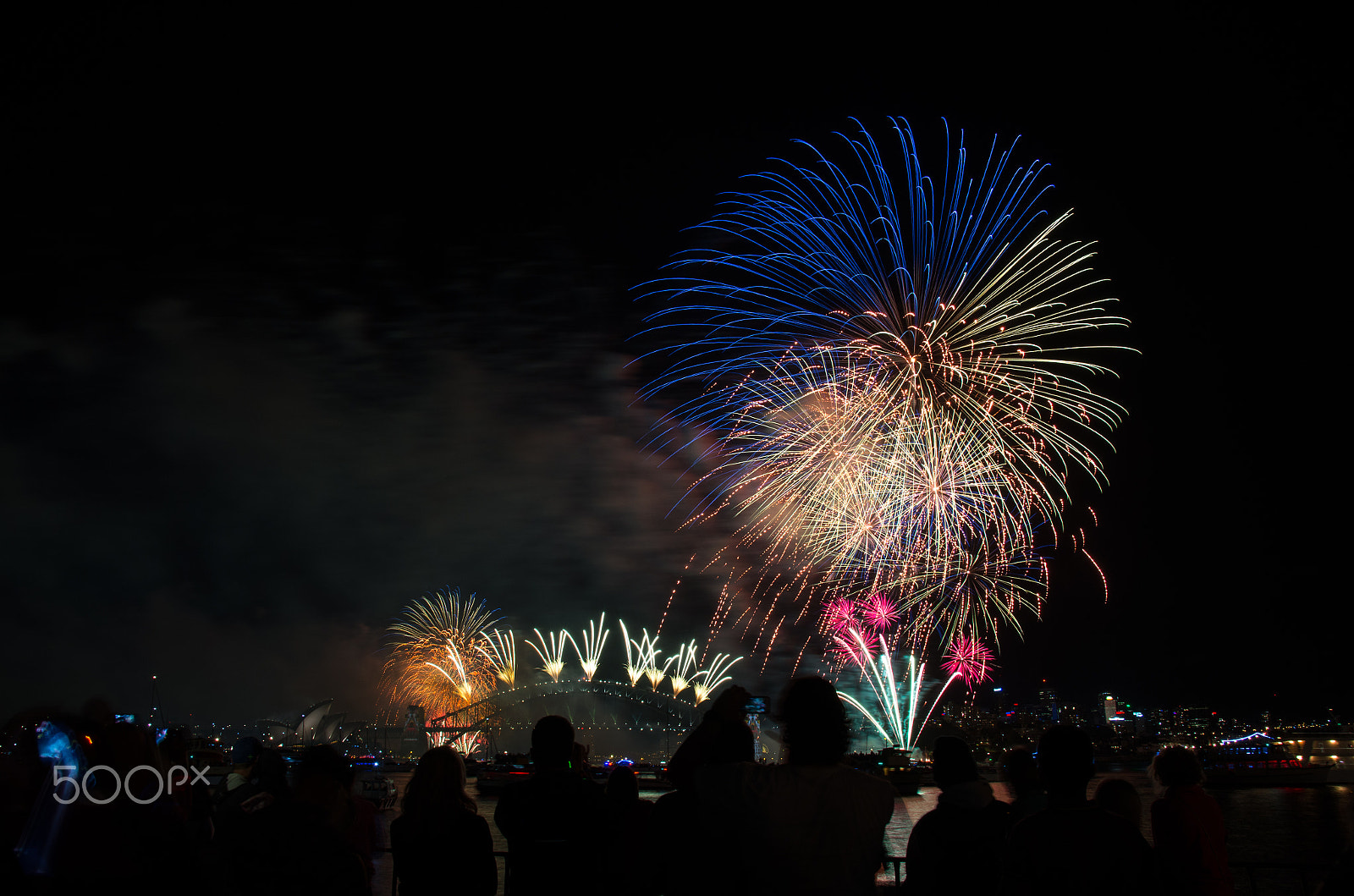 Sigma 17-50mm F2.8 EX DC HSM sample photo. New years eve fireworks sydney harbour bridge photography