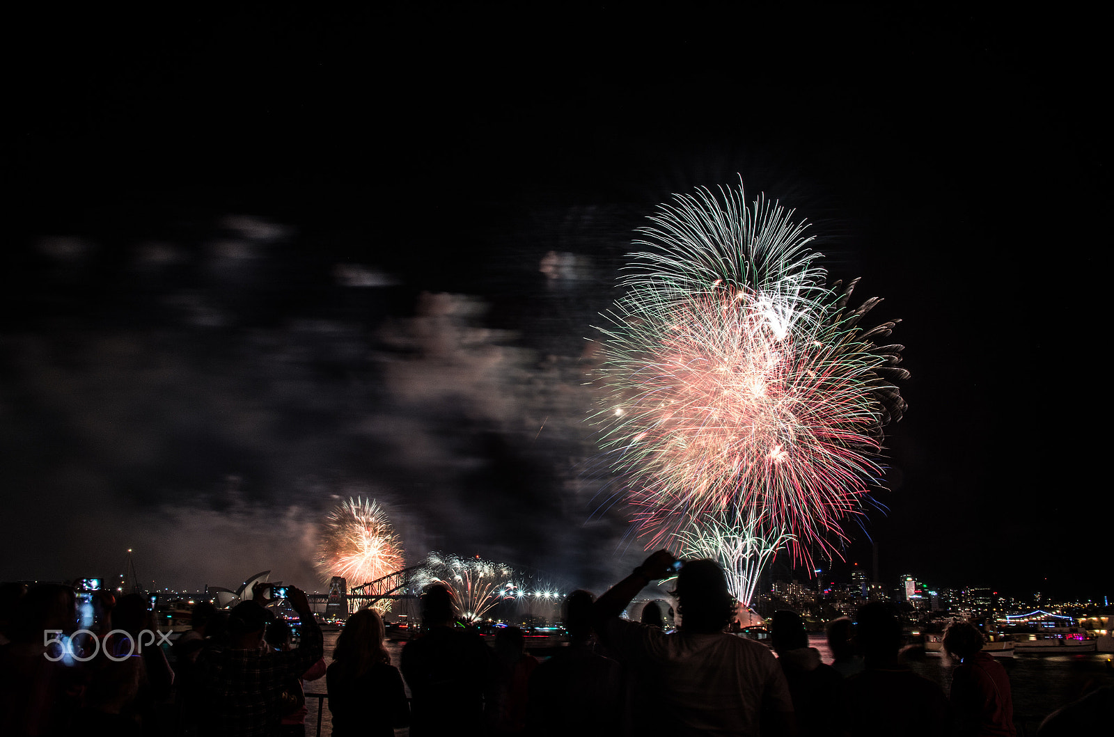 Sigma 17-50mm F2.8 EX DC HSM sample photo. New years eve fireworks sydney harbour bridge photography