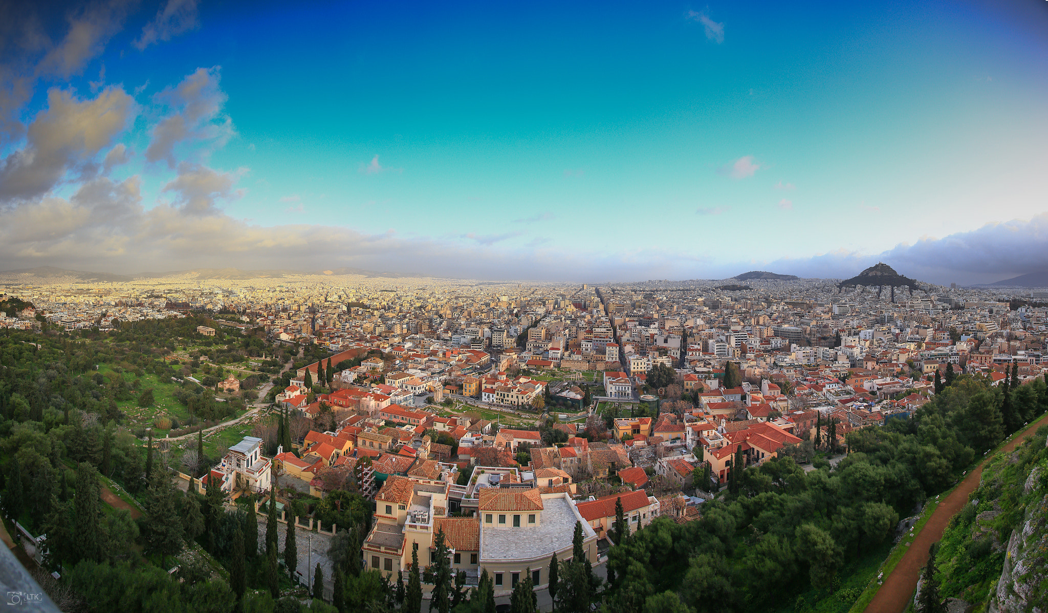 Canon EF 20-35mm F3.5-4.5 USM sample photo. Athens, from acropolis , greece photography