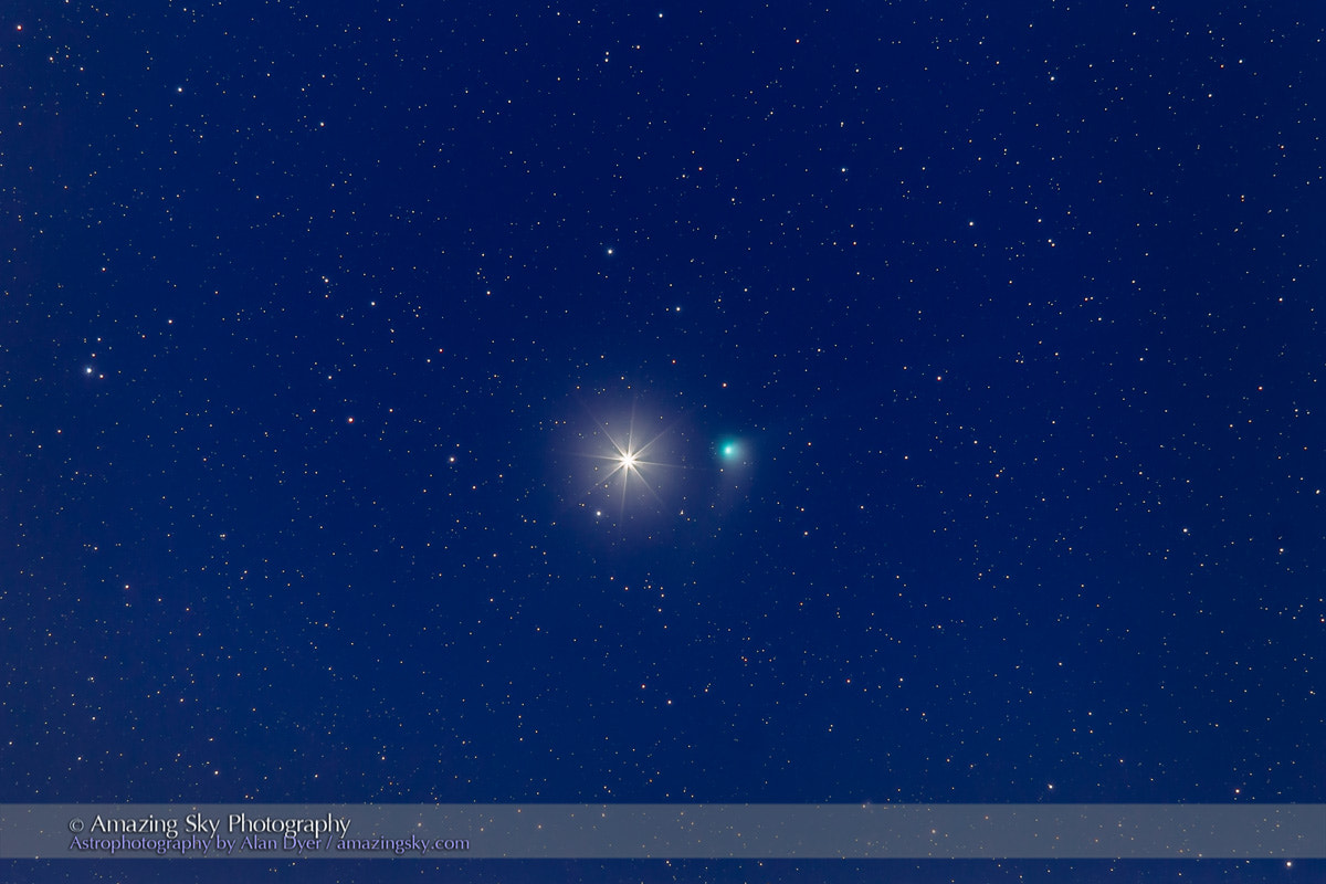 Canon EF 200mm F2.8L II USM sample photo. Comet catalina near arcturus on new year's day photography