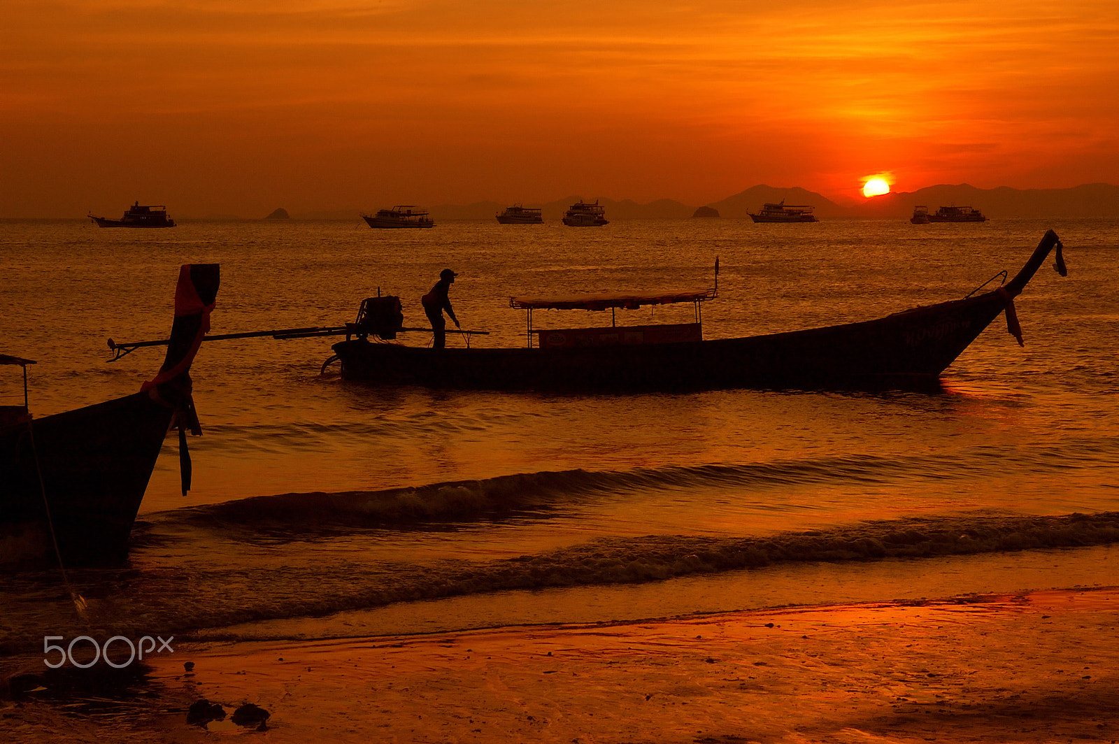Nikon D100 sample photo. Krabi sunset photography