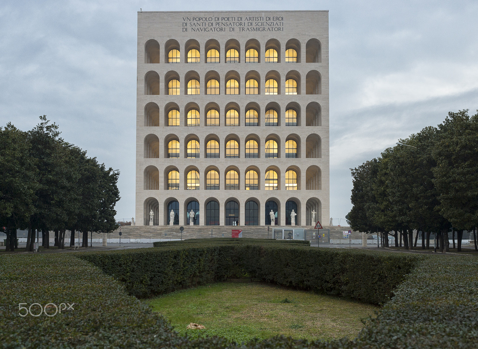 Nikon Df + Nikon AF-S Nikkor 35mm F1.4G sample photo. Palazzo della civiltà - roma eur photography