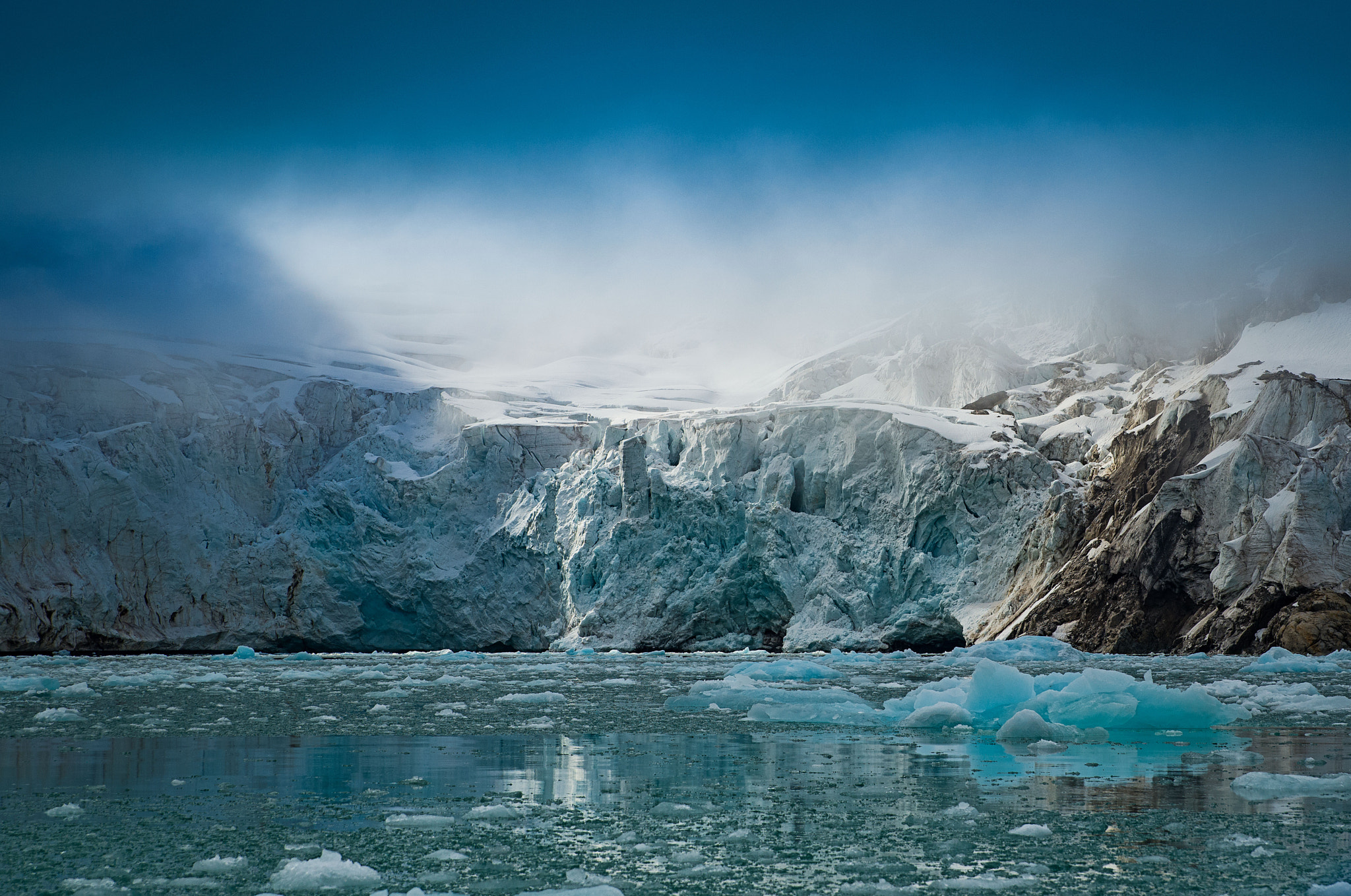 Vario-Elmar 30-90 sample photo. Gletscherabbruch in spitzbergen photography