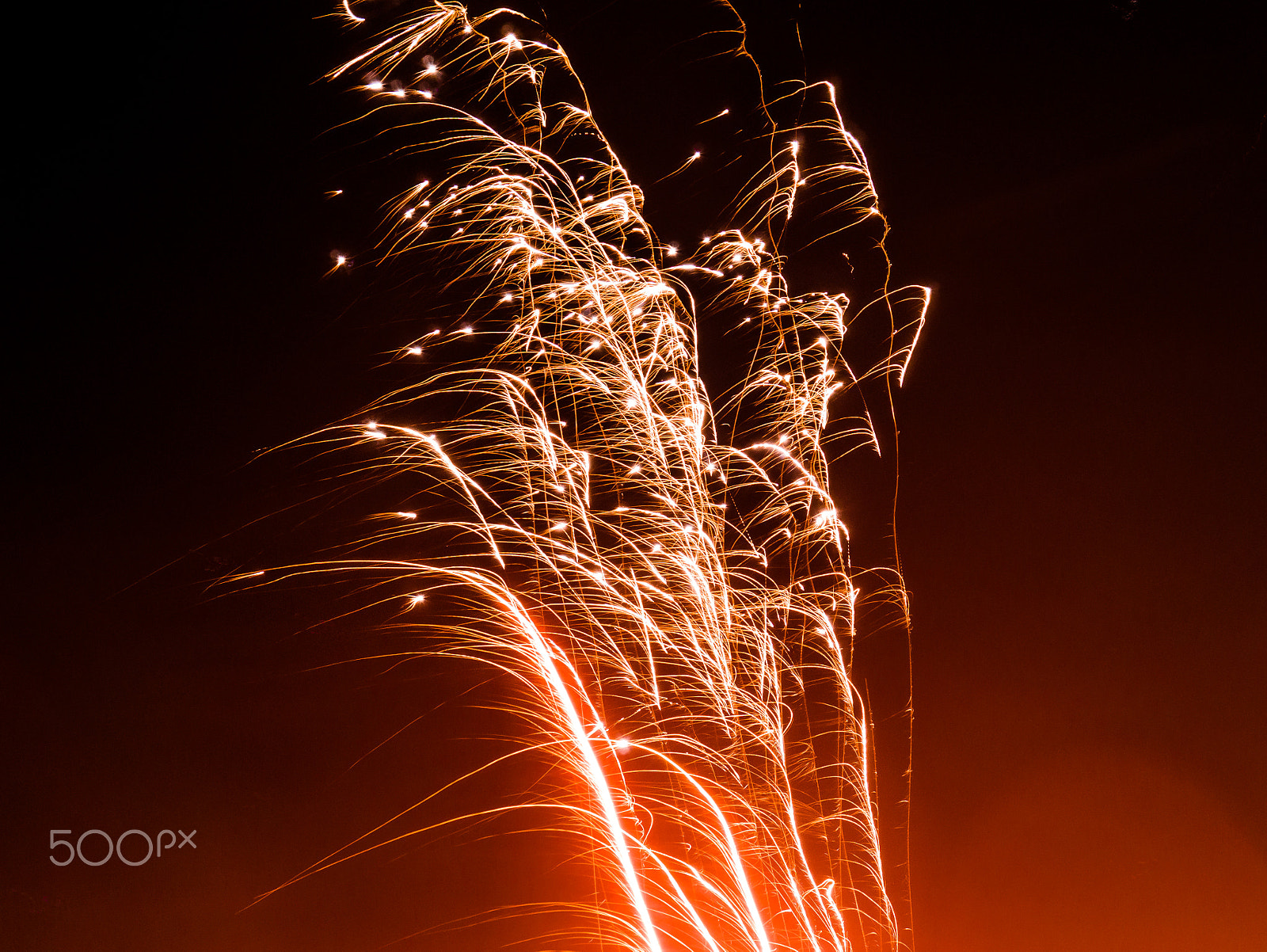 Panasonic DMC-G70 sample photo. Red fireworks photography