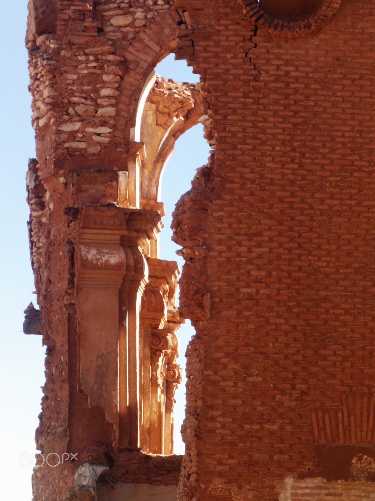 Sony Cyber-shot DSC-WX1 sample photo. Ruins of old belchite photography
