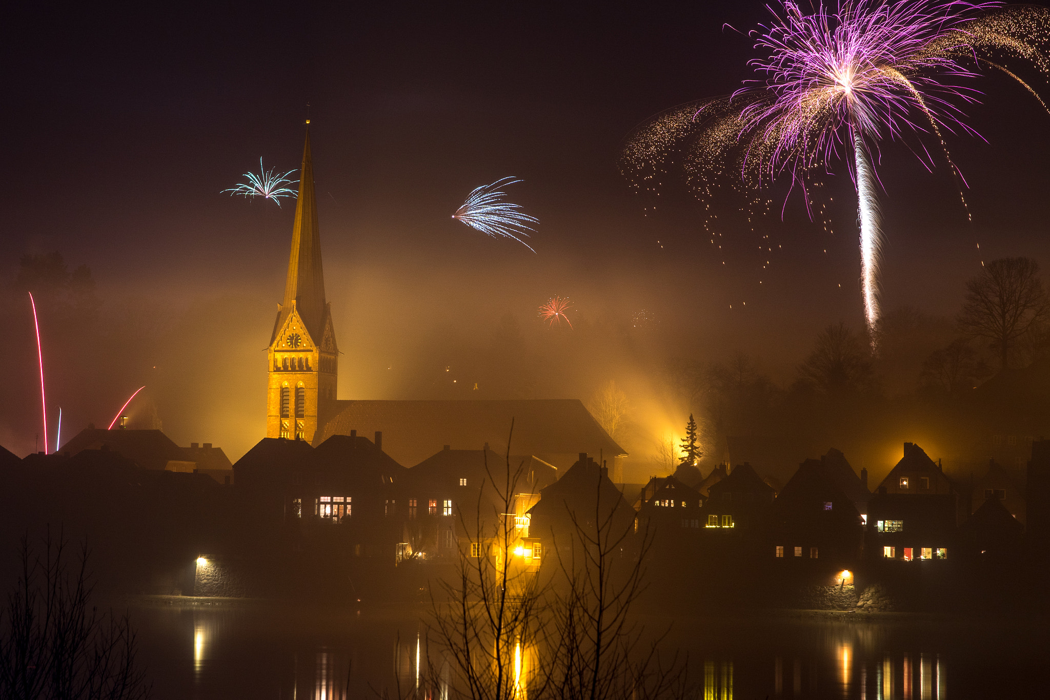 Sony ILCA-77M2 sample photo. Fireworks in germany photography
