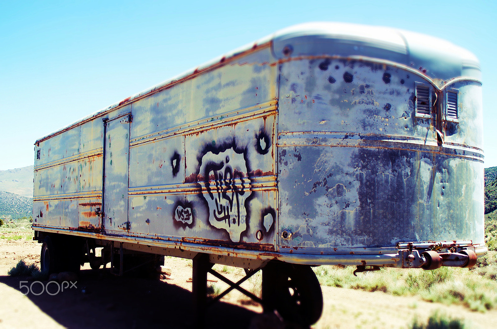Pentax K-30 + A Series Lens sample photo. Old trailer in gardnerville photography