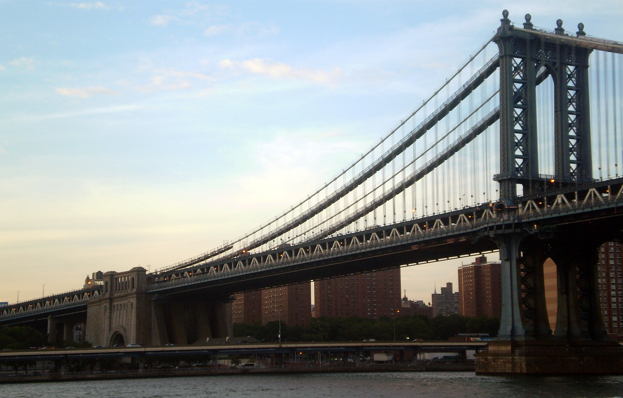 Olympus FE220,X785 sample photo. Brooklyn bridge photography